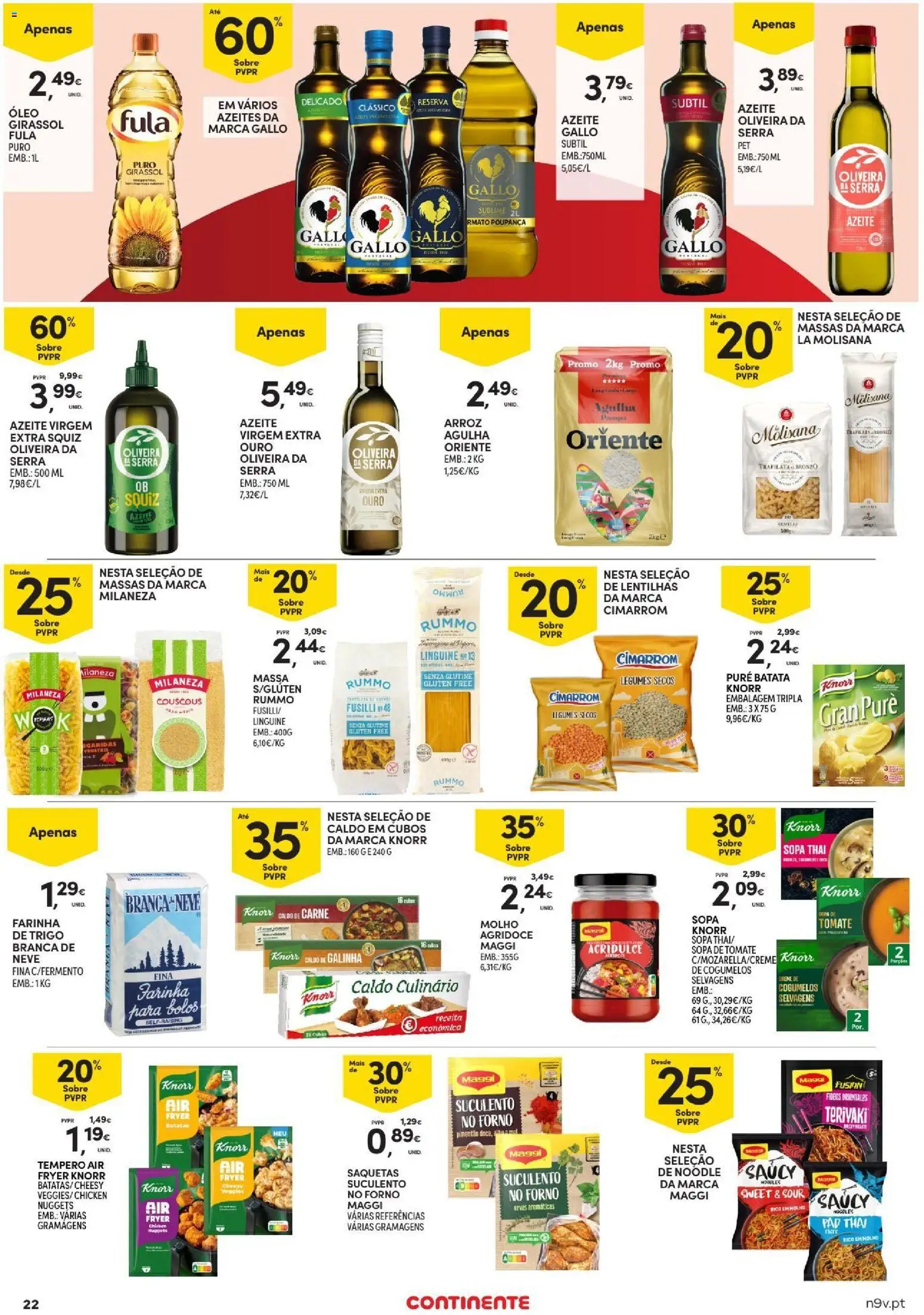 Continente Toda a gente poupa em tudo │ válido de 29/10/2026 | Página: 22 | Produtos: Batata, Caldo, Óleo, Cogumelos