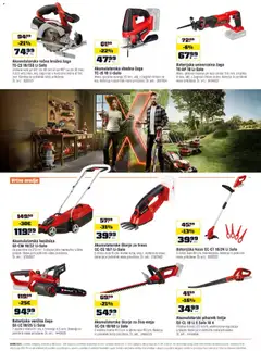 OBI katalog akcije – veljaven od 01.08.2026 | Stran: 2 | Izdelki: Kosilnica, Škarje za živo mejo, Verižna žaga, Polnilnik