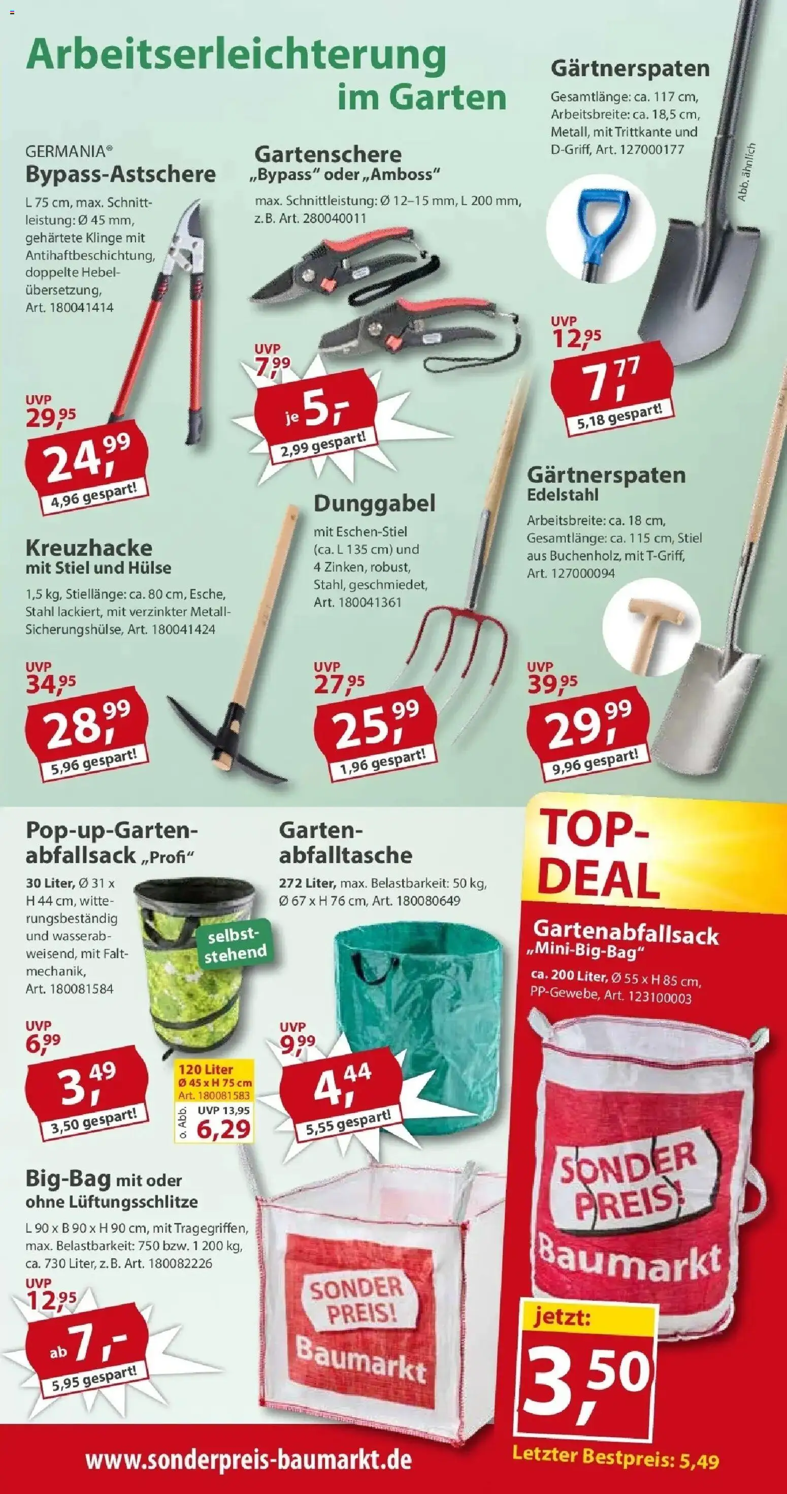 Sonderpreis Baumarkt - Sonderpreis Baumarkt: Aktuelle Angebote (ab 19.09.2026) zum Blättern | Seite: 7 | Produkte: Top