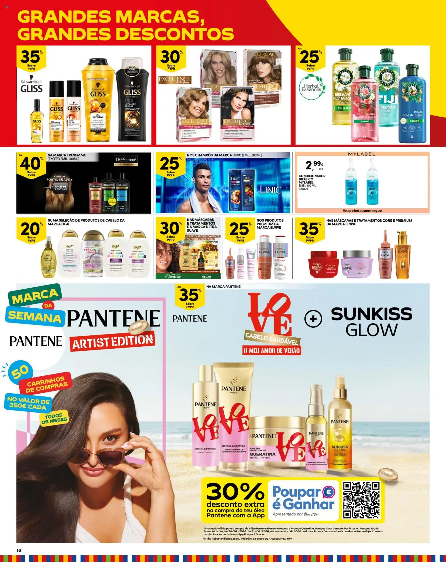 Continente Madeira │ válido de 11/08/2026 | Página: 18 | Produtos: Champô, Condicionador, Óleo, Abacate