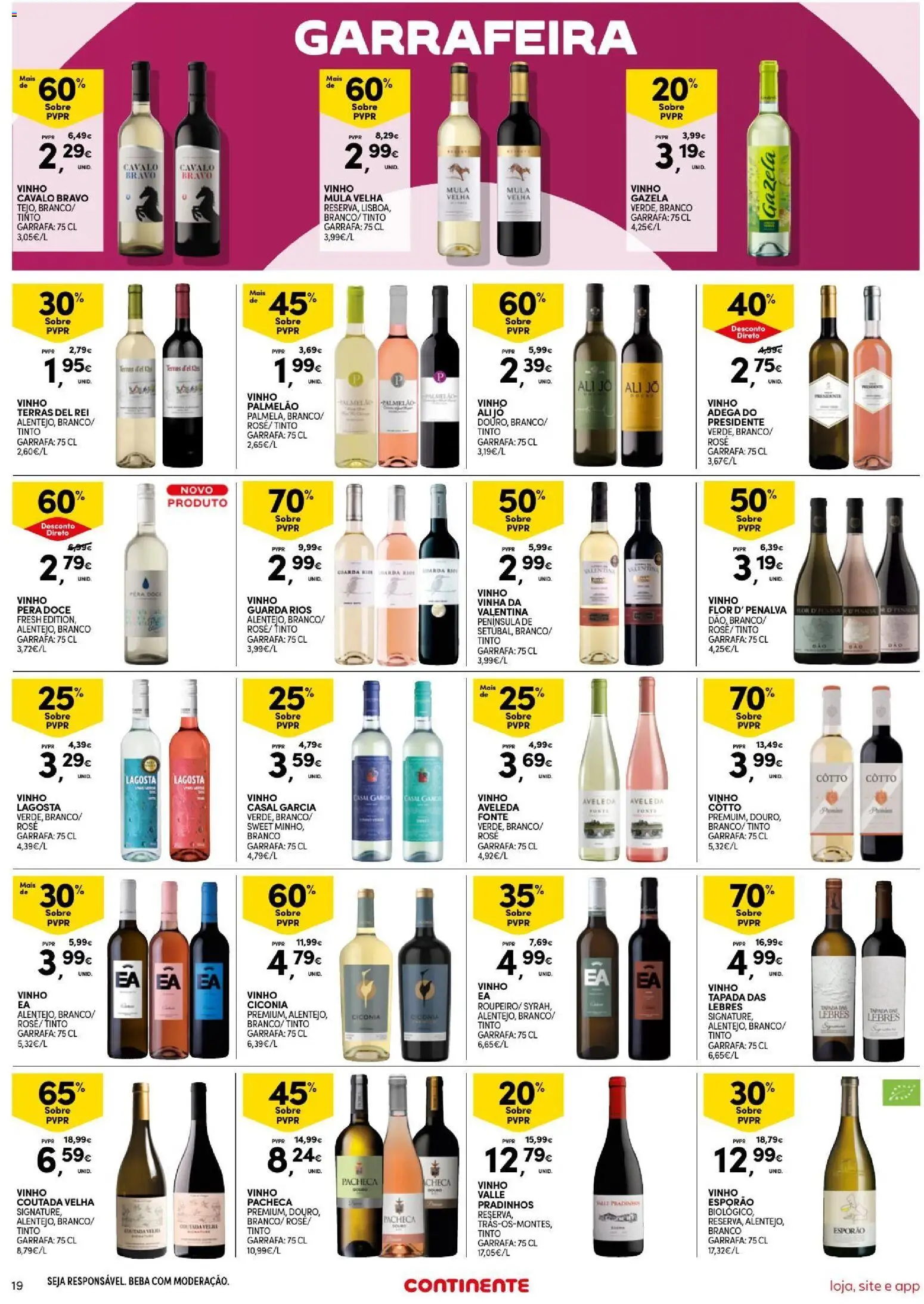 Continente Semanal Continente Bom Dia │ válido de 11/08/2026 | Página: 19 | Produtos: Lagosta, Vinho