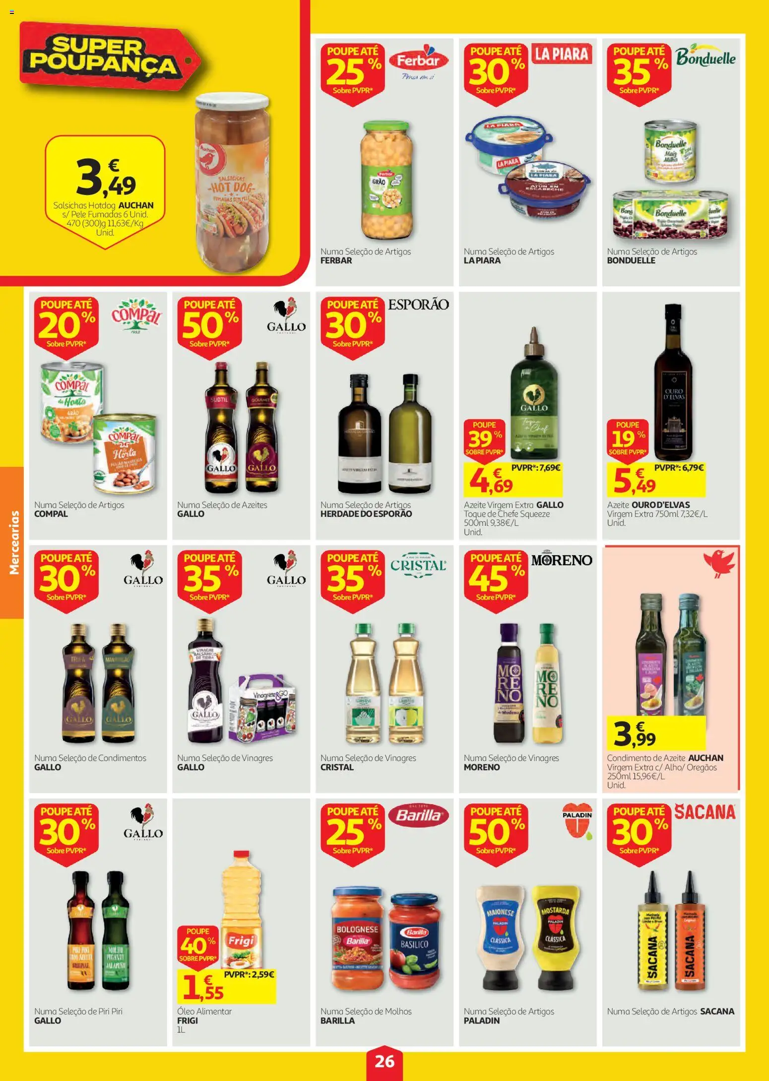 Auchan folheto │ válido de 03/09/2026 | Página: 26 | Produtos: Azeite, Mostarda, Maionese, Alho