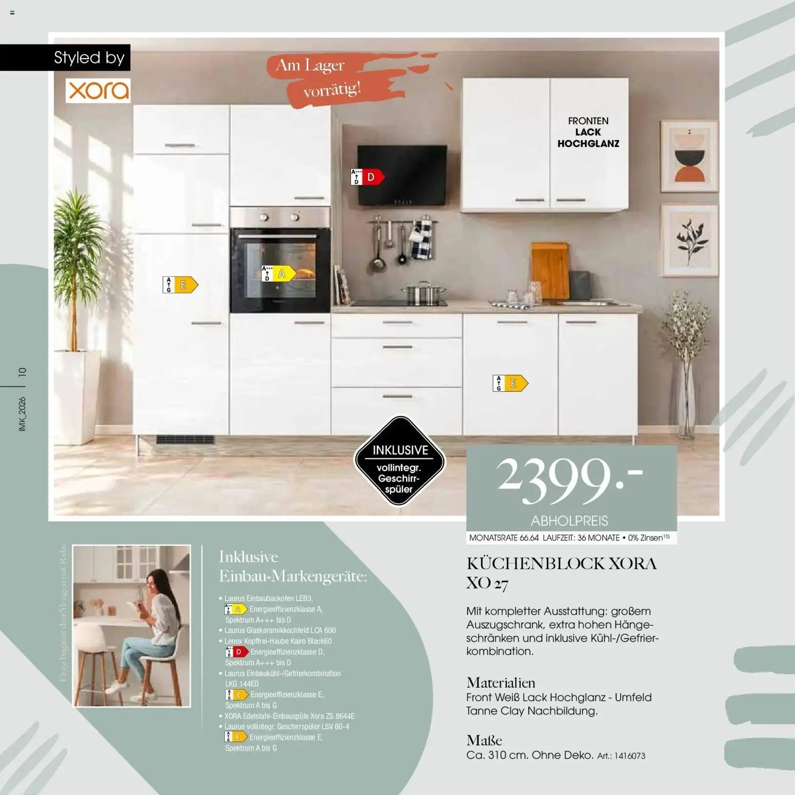 Zurbrüggen Küchen Prospekt 2026 – gültig ab 24.07.2026 | Seite: 10 | Produkte: Geschirrspüler, Küchenblock