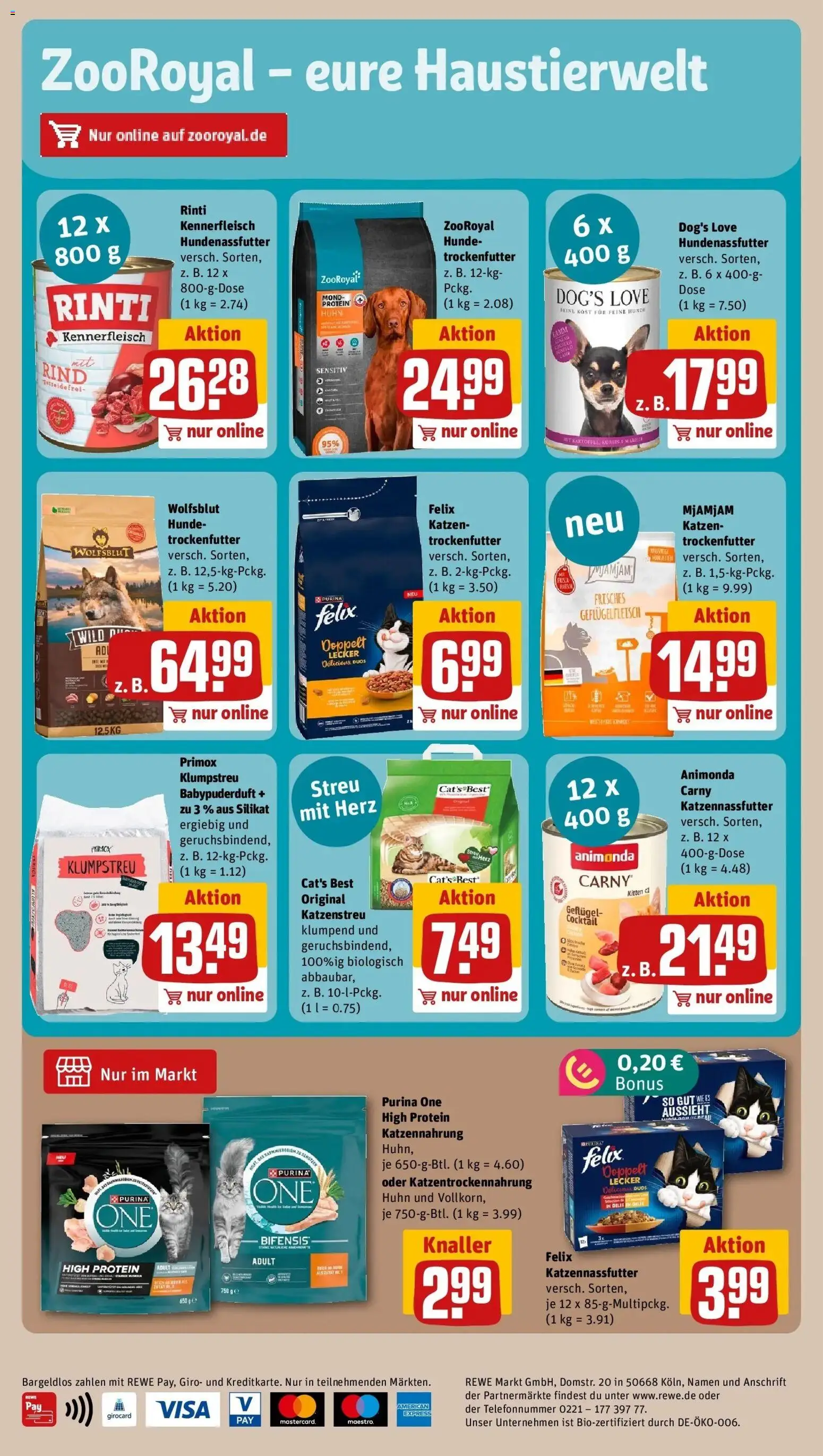 REWE Prospekt ab 05.10.2026 zum Blättern » Angebote | Seite: 34 | Produkte: Purina one