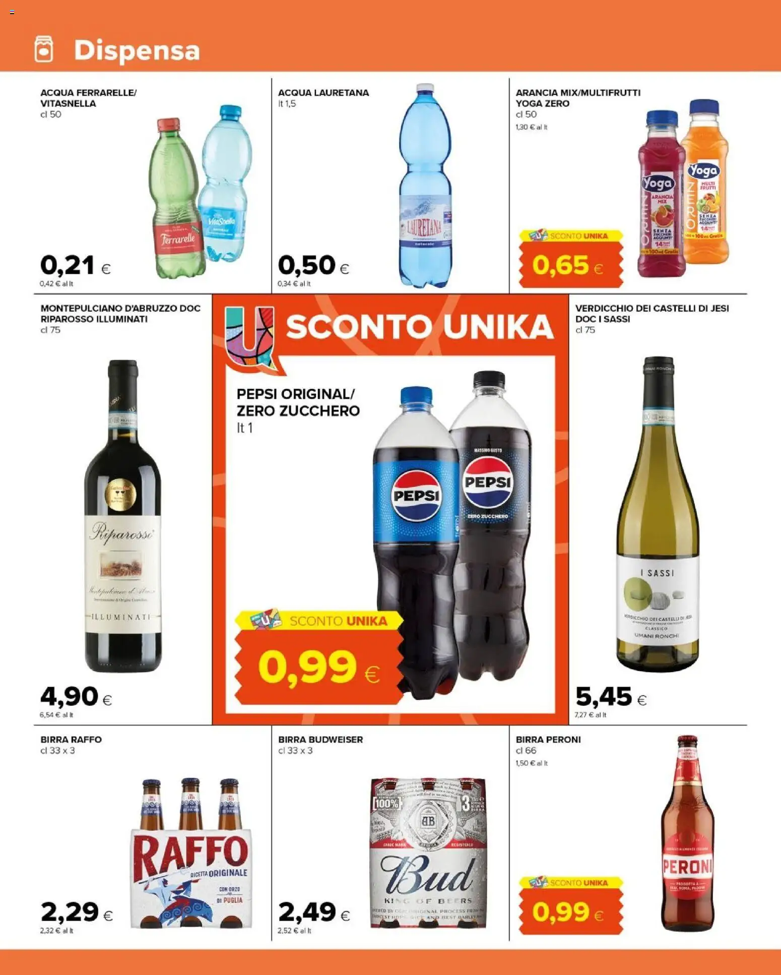 Volantino Tigre del 10.03.2026 | Pagina: 10 | Prodotti: Acqua, Zucchero, Arancia, Ferrarelle