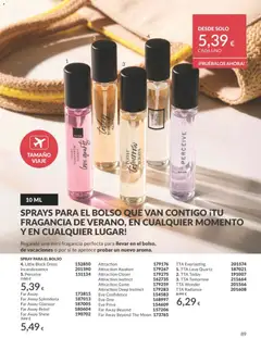 Vista previa Catálogo AVON campaña 8 válido desde el 01/08/2026 | Página: 89 | Productos: Fragancia, Bolso, Té