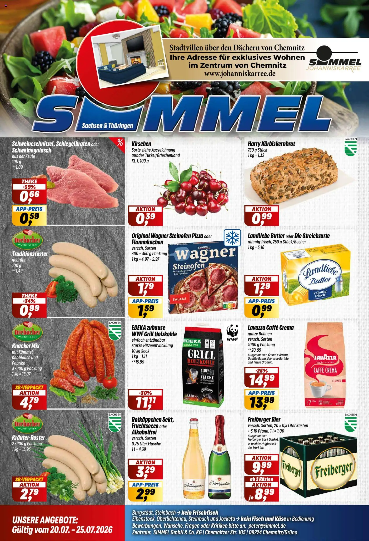 Simmel Prospekt – gültig ab 20.07.2026 | Seite: 1 | Produkte: Butter, Bier, Landliebe butter, Fisch