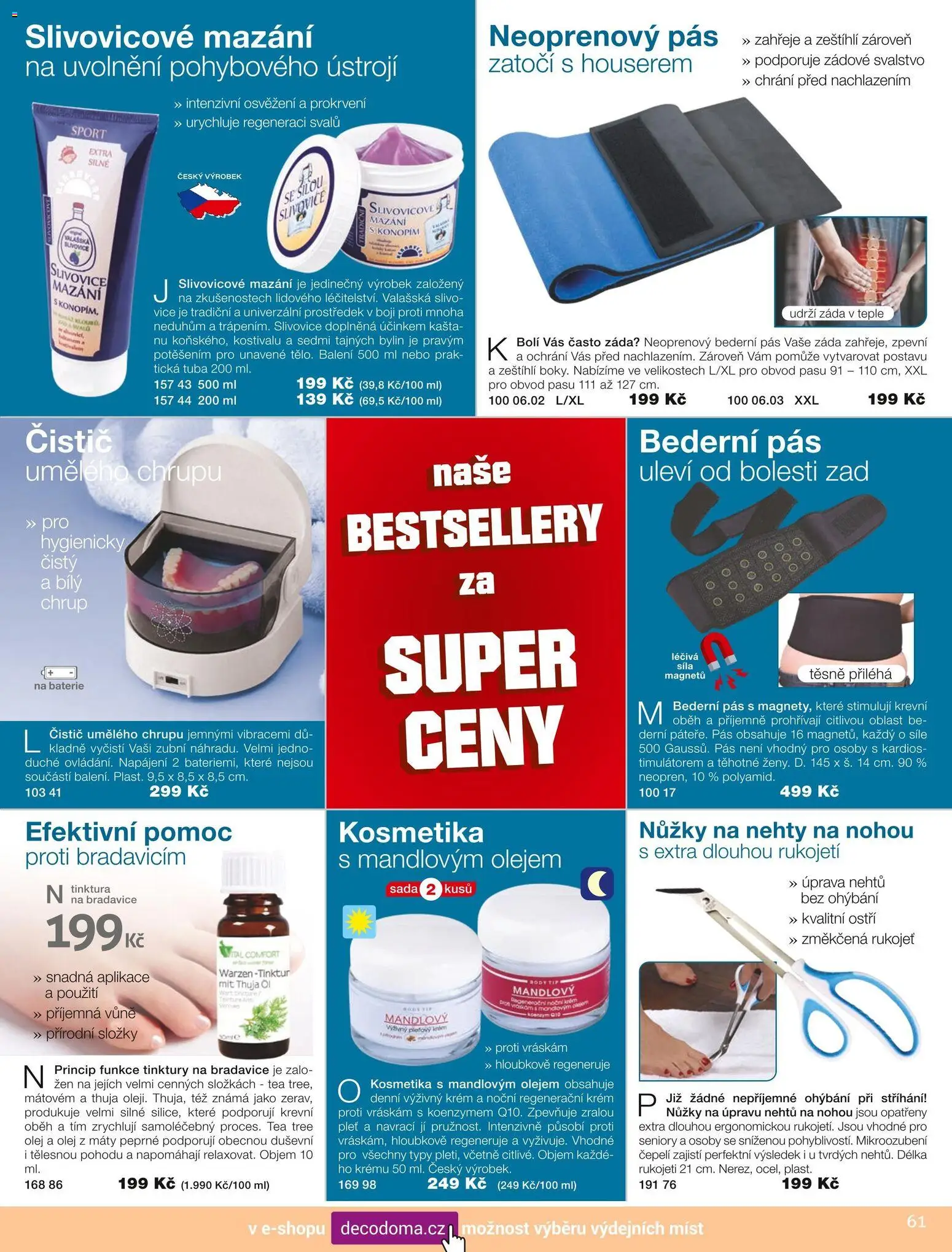 Decodoma katalog Podzim 2026 od 01.09.2026 | Strana: 61 | Produkty: Tuba, Olej, Dron, Body