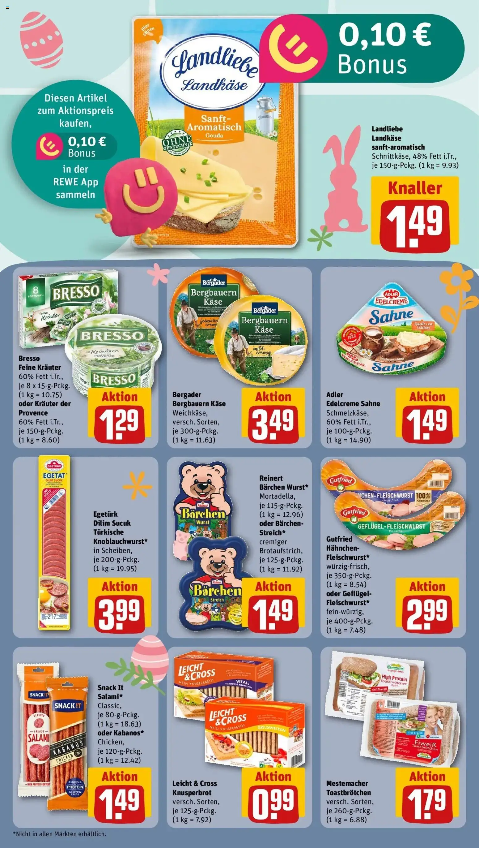Rewe Prospekt Neunburg Vorm Wald	 – gültig ab 15.03.2026 | Seite: 14 | Produkte: Gouda, Bresso, Wurst, Salami