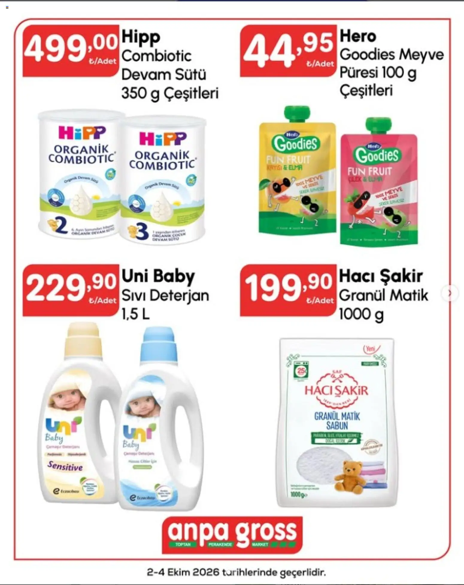 Anpa Gross Katalog - 02 Ekim 2026 tarihinden itibaren geçerlidir | Sayfa: 6 | Ürünler: Sabun, Elma, Meyve, Kayısı