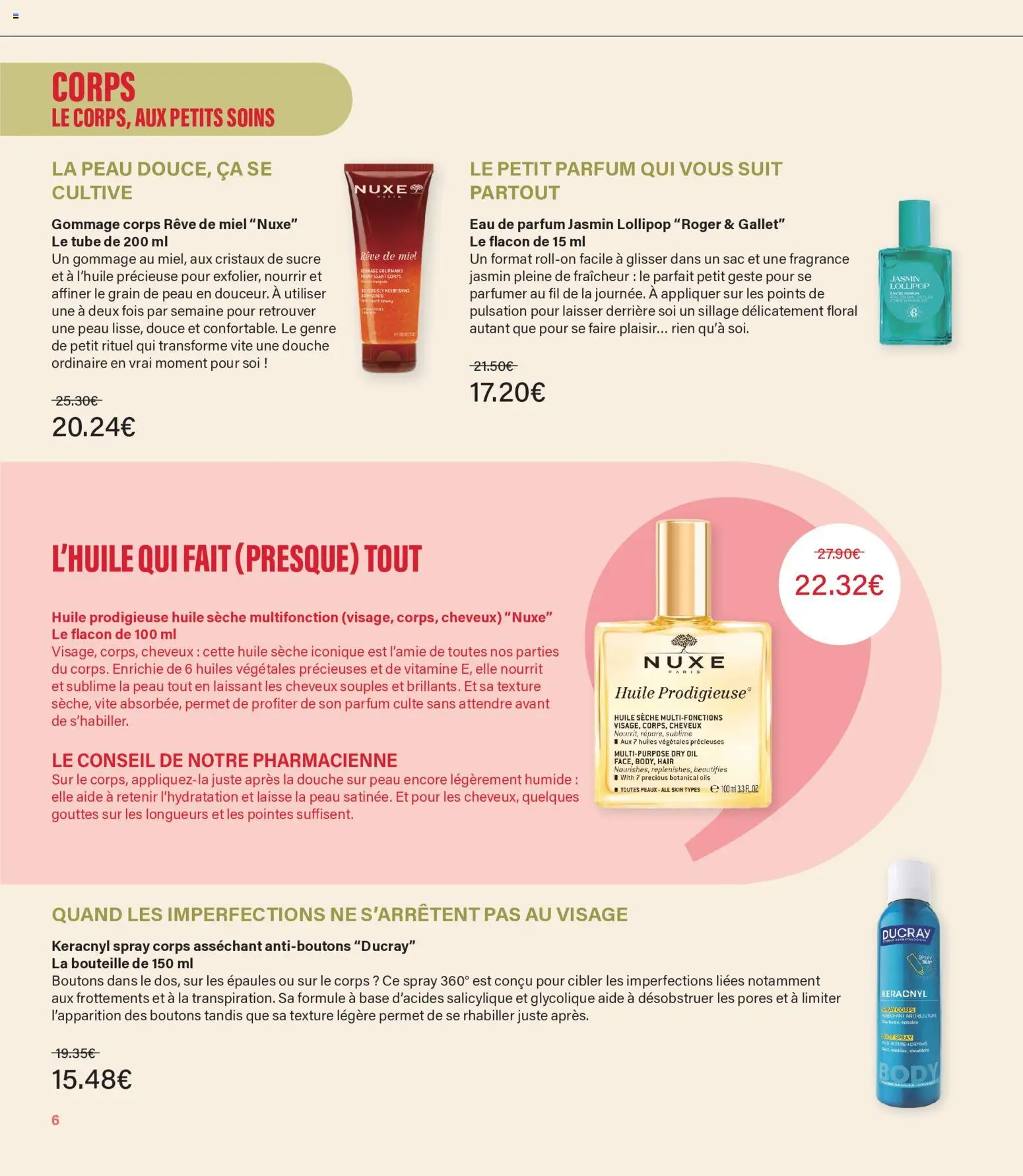 {H1} | Page: 6 | Produits: Base, Parfum, Bouteille, Huile