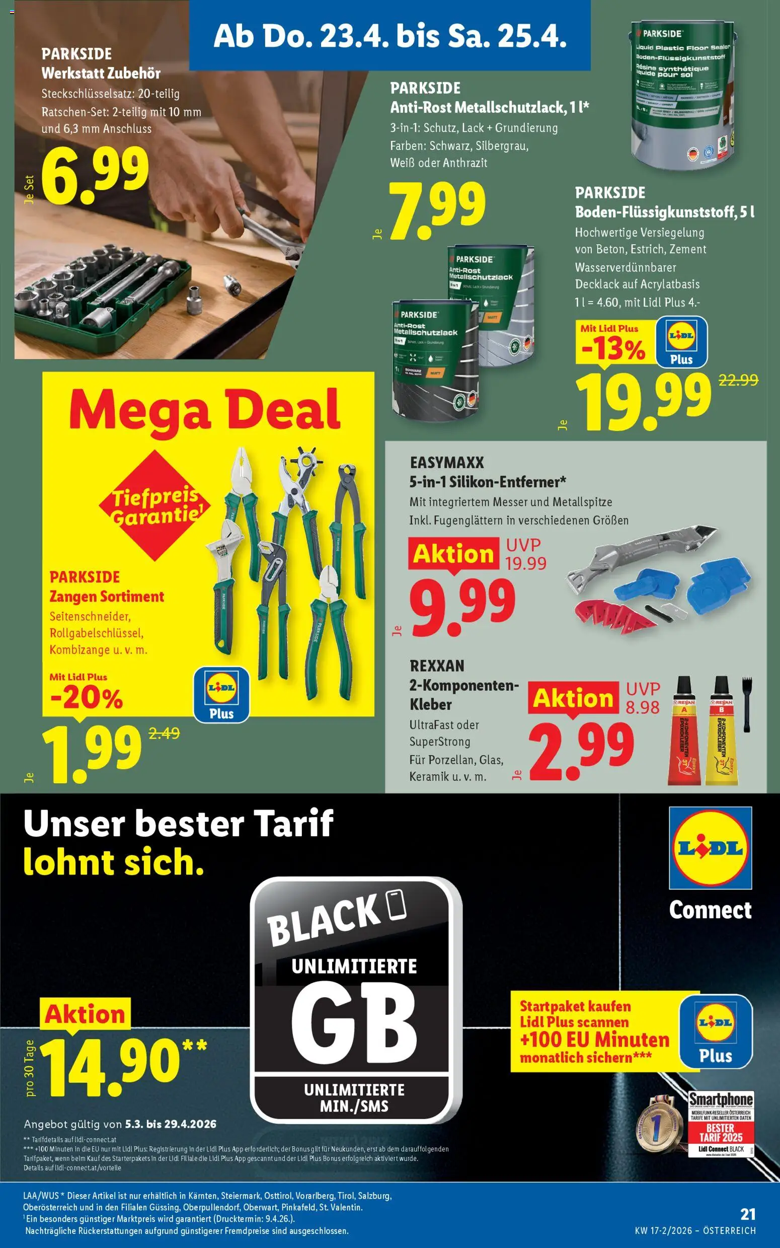 Lidl Flugblatt - Oberpullendorf, Güssing, Oberwart gültig ab 23.04.2026 | Seite: 23 | Produkte: Smartphone