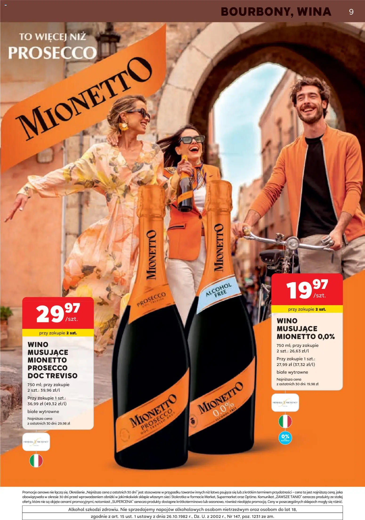 Stokrotka gazetka - Oferta alkoholowa od 01.10.2026 | Strona: 9 | Produkty: Stokrotka, Wino musujące, Wino, Prosecco
