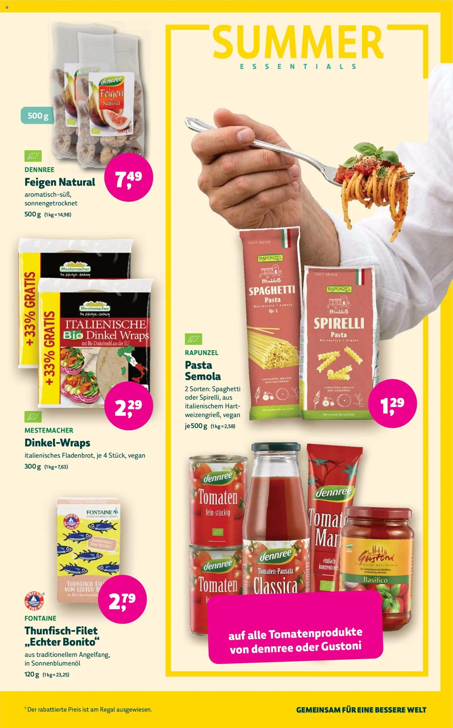 BioMarkt Prospekt – gültig ab 17.06.2026 | Seite: 9 | Produkte: Thunfisch, Sonnenblumenol, Tomaten, Pasta