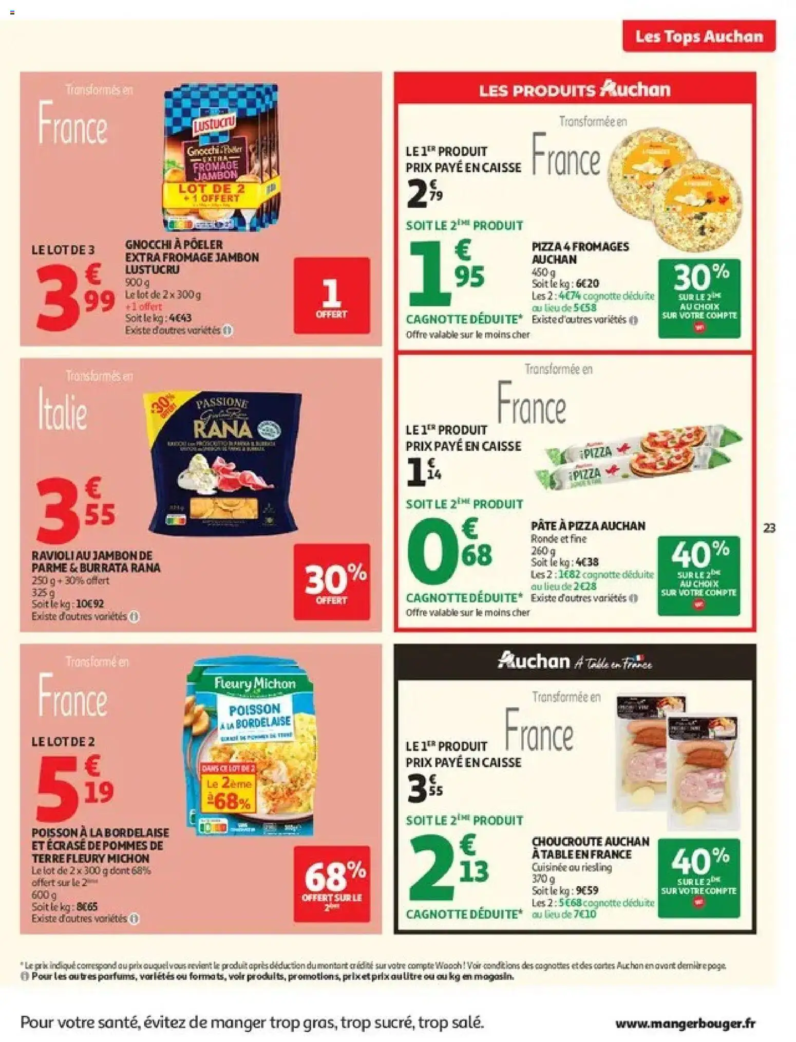 {H1} | Page: 23 | Produits: Jambon, Pommes, Ravioli, Gnocchi