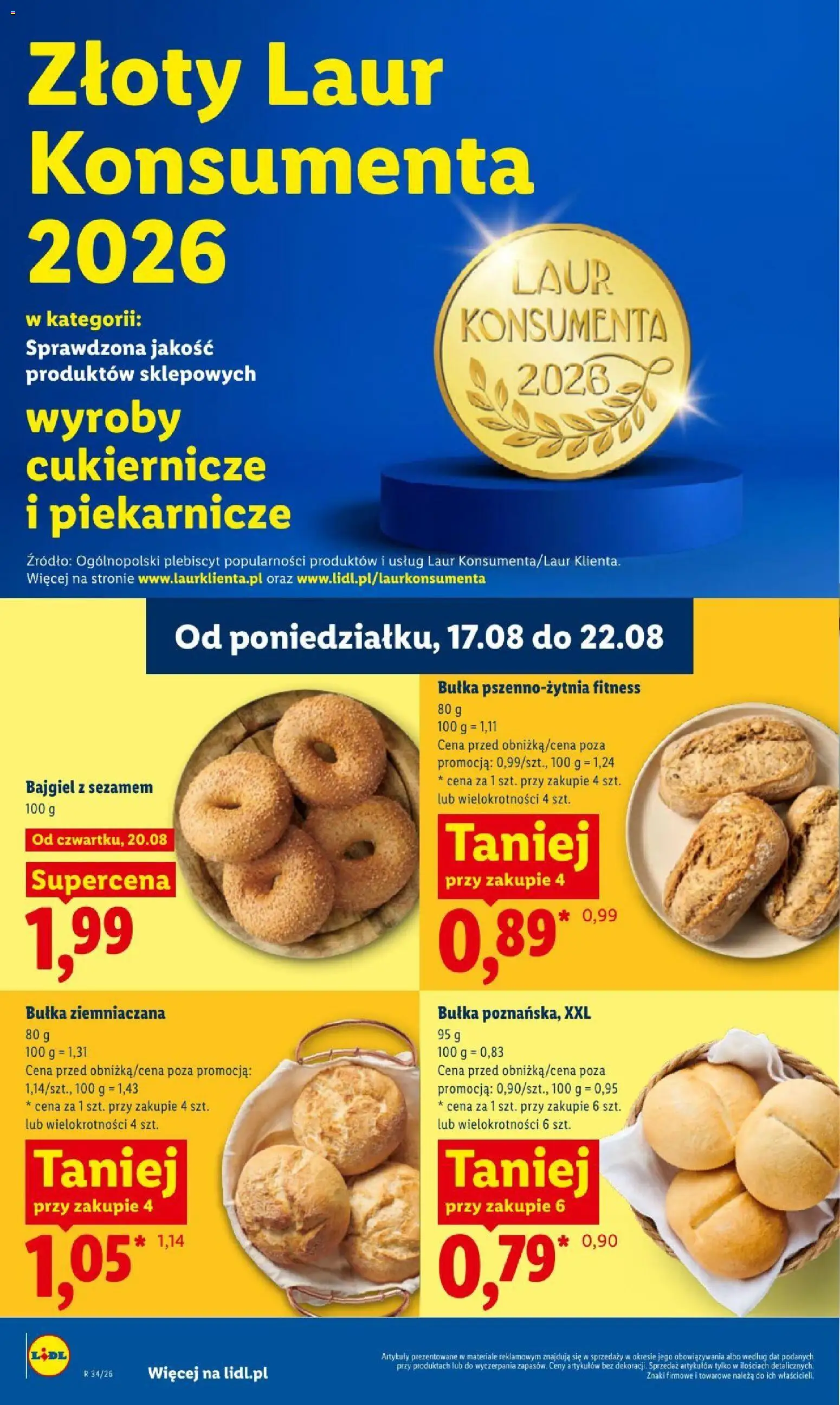 Lidl gazetka od 20.08.2026 | Strona: 60 | Produkty: Bułka
