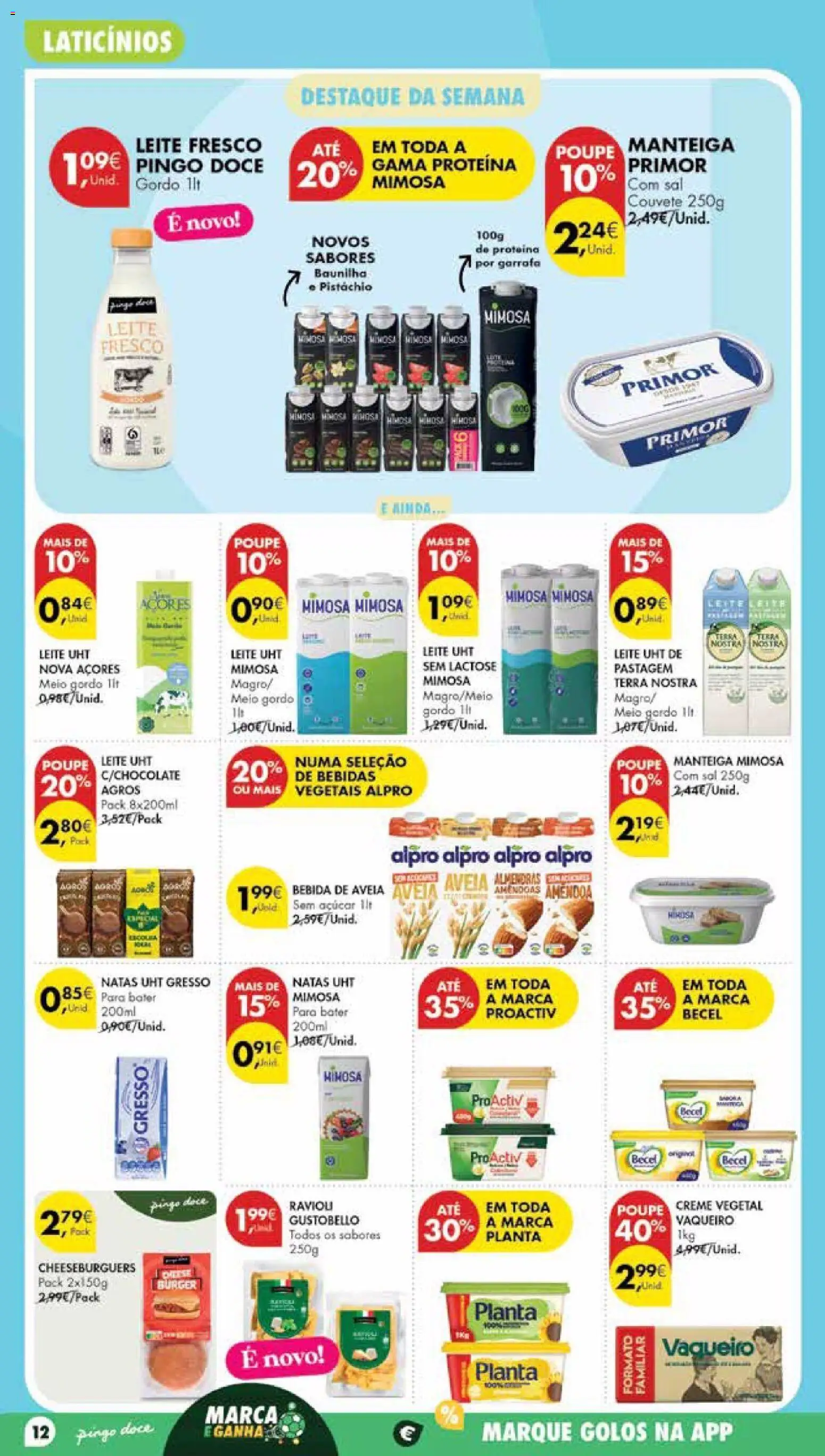 Pingo Doce Poupe Esta Semana Madeira │ válido de 07/07/2026 | Página: 12 | Produtos: Sal, Leite, Açúcar, Creme