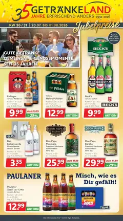 Getränkeland - Getränkeland: Getränkeangebote ab 20.07.2026 gültig