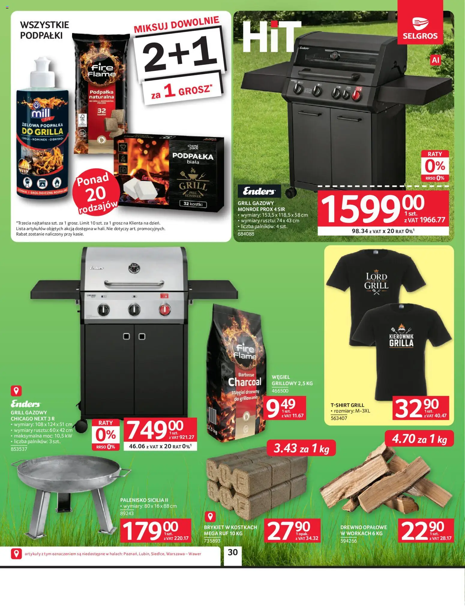 Selgros cash&carry gazetka - Oferta przemysłowa od 27.08.2026 | Strona: 32 | Produkty: Węgiel drzewny, Grill, Grill gazowy, Podpałka do grilla