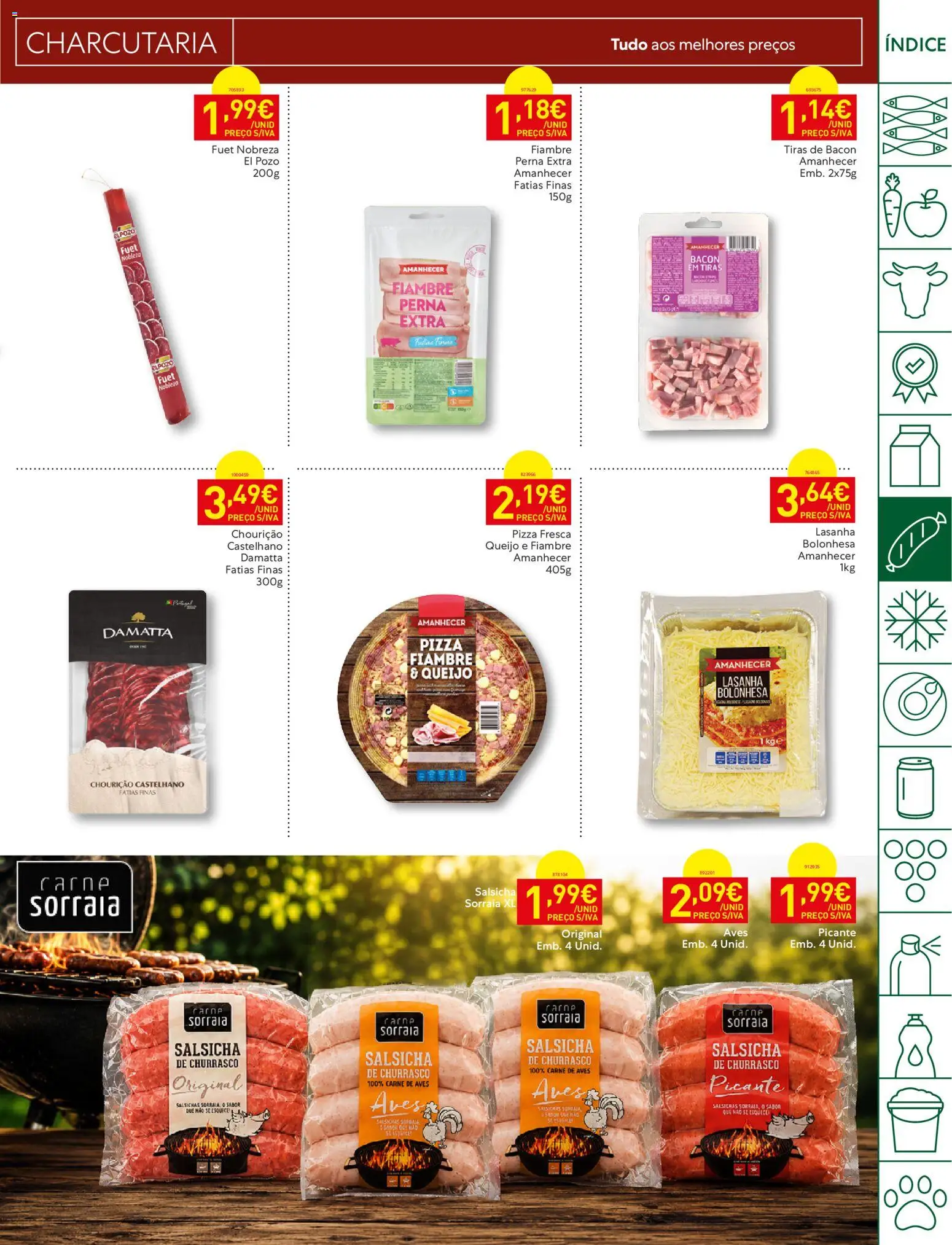 Recheio folheto Madeira │ válido de 21/07/2026 | Página: 13 | Produtos: Bacon, Lasanha, Pizza, Carne