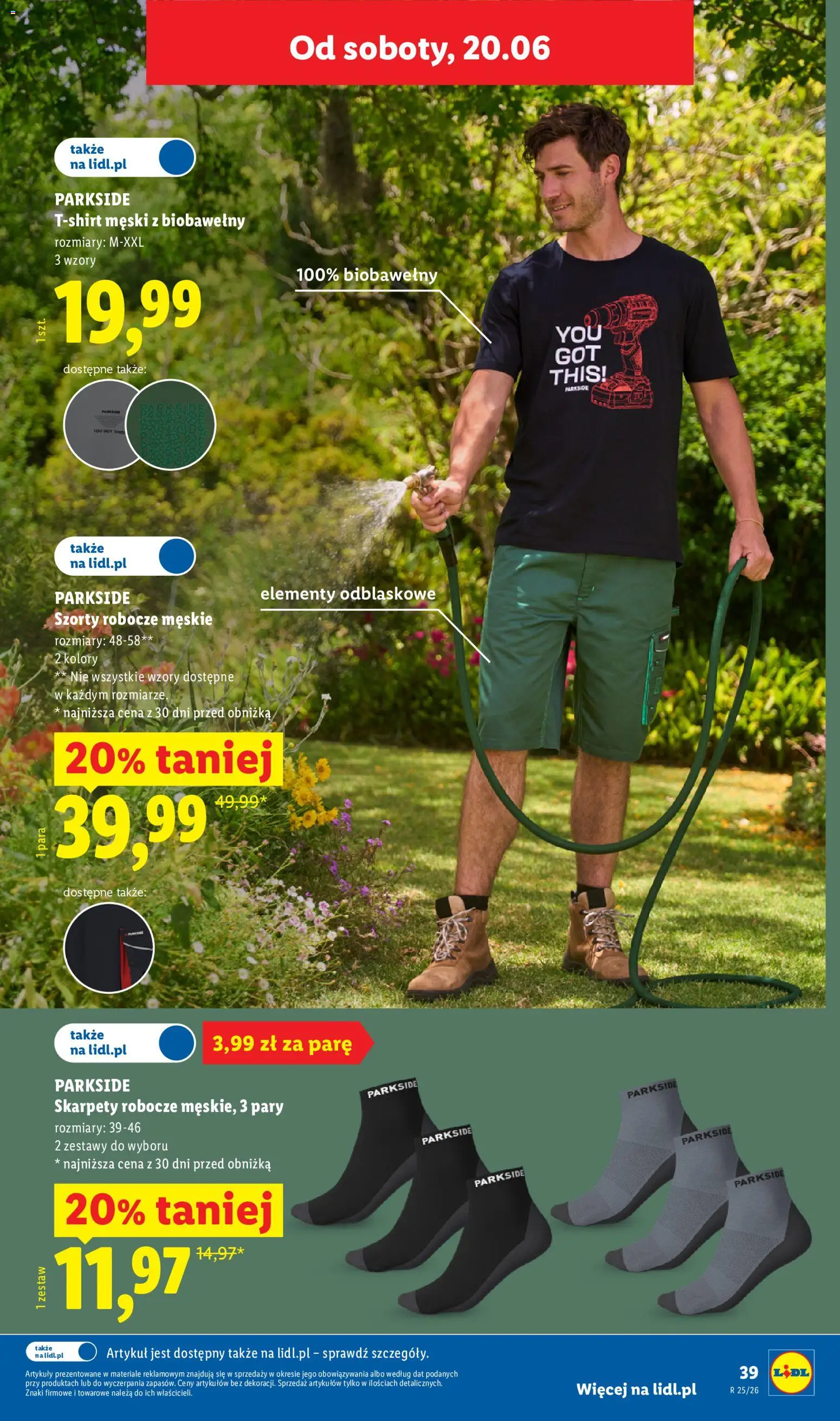 Lidl Katalog od 15.06.2026 | Strona: 45 | Produkty: Szorty, Skarpety