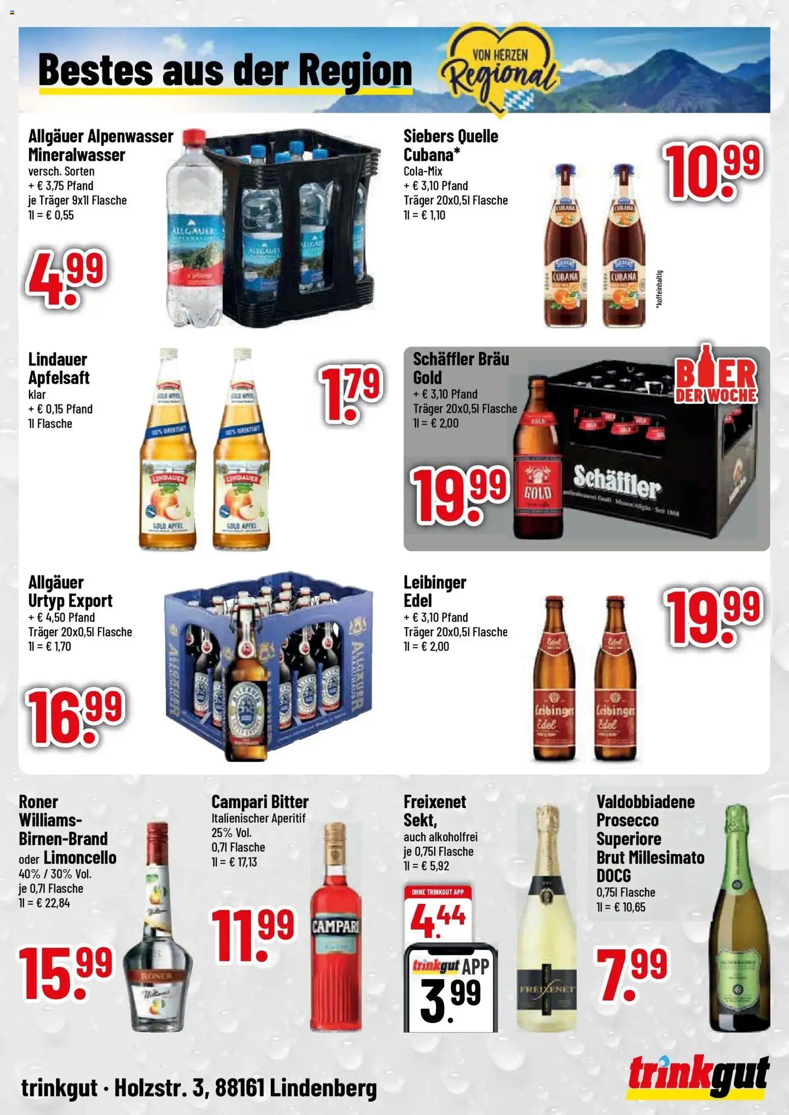 Trinkgut Prospekt Lindenberg – gültig ab 28.09.2026 | Seite: 4 | Produkte: Freixenet, Campari, Prosecco, Limoncello