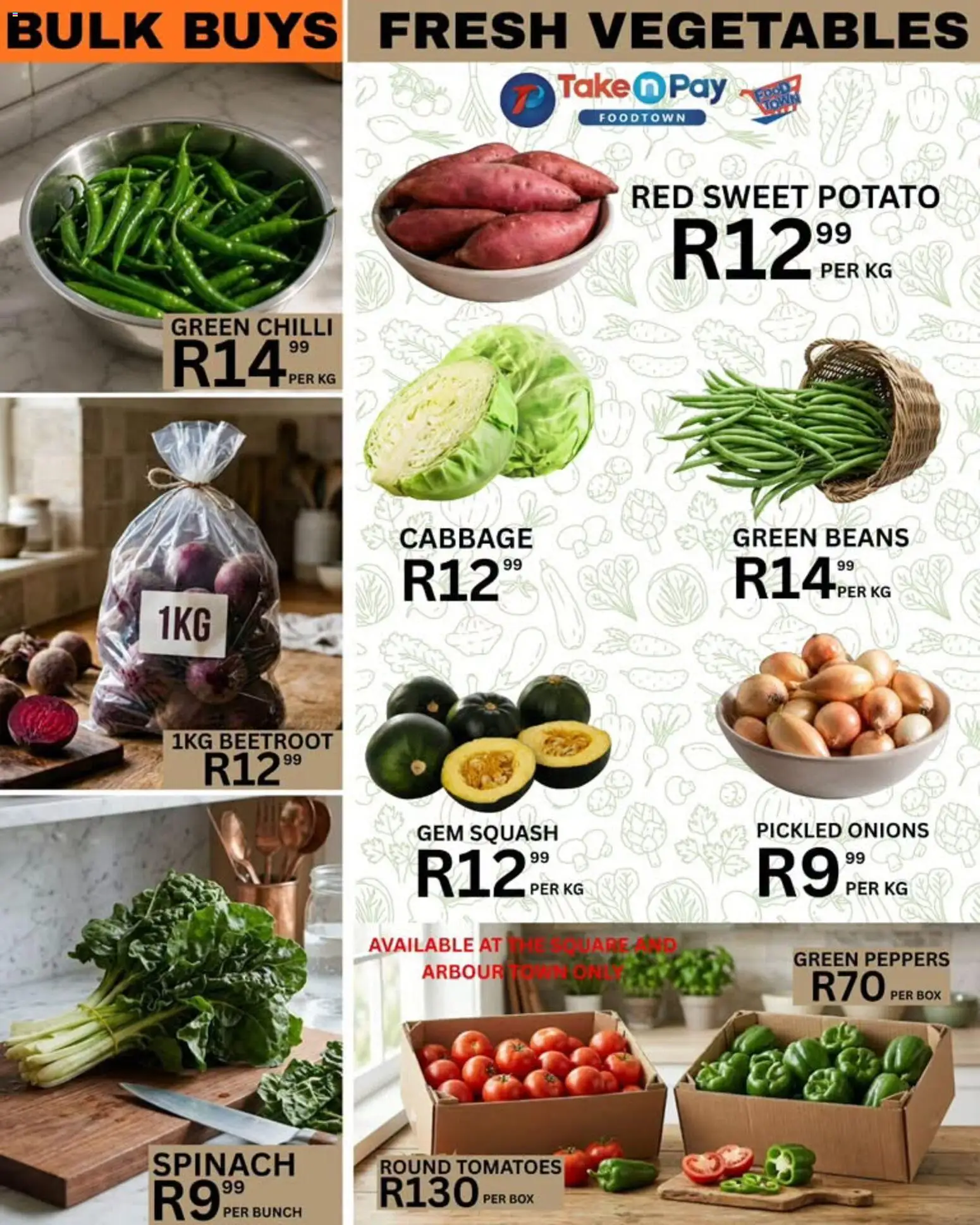 New Take n Pay catalogue – valid from 10/07/2026 | Page: 14 | Products: Box, Tomatoes, Onions, Chilli