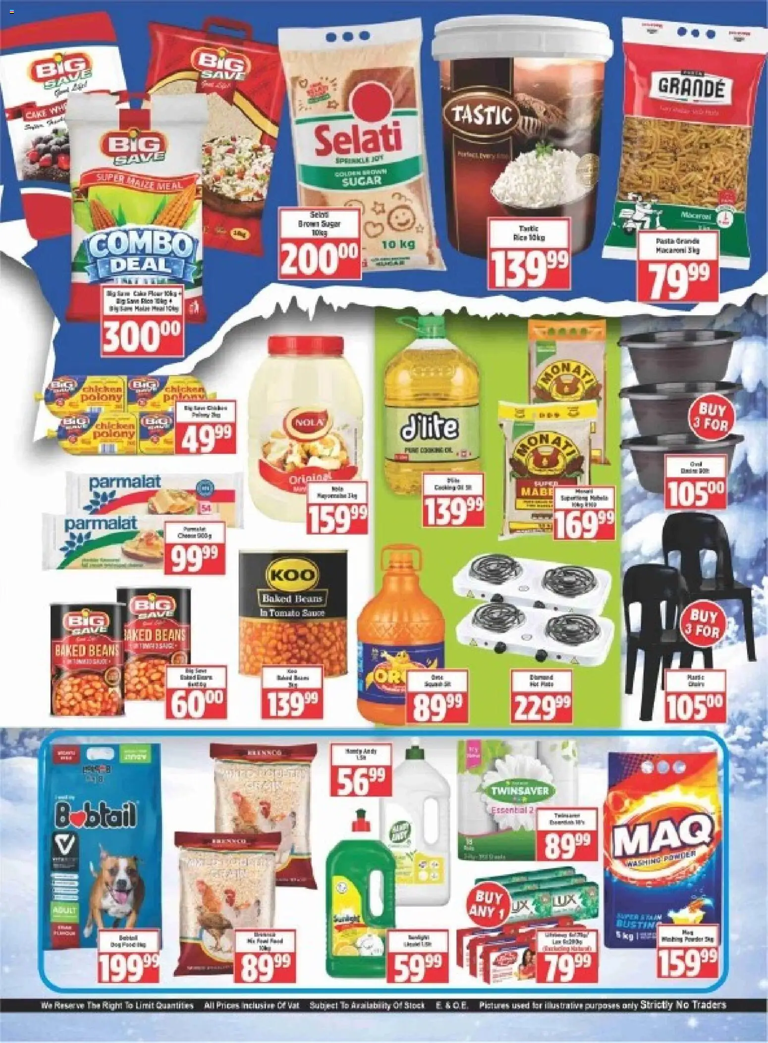 New Big Save catalogue – valid from 28.04.2026 | Page: 6 | Products: Beans, Chicken, Tomato sauce, Sugar