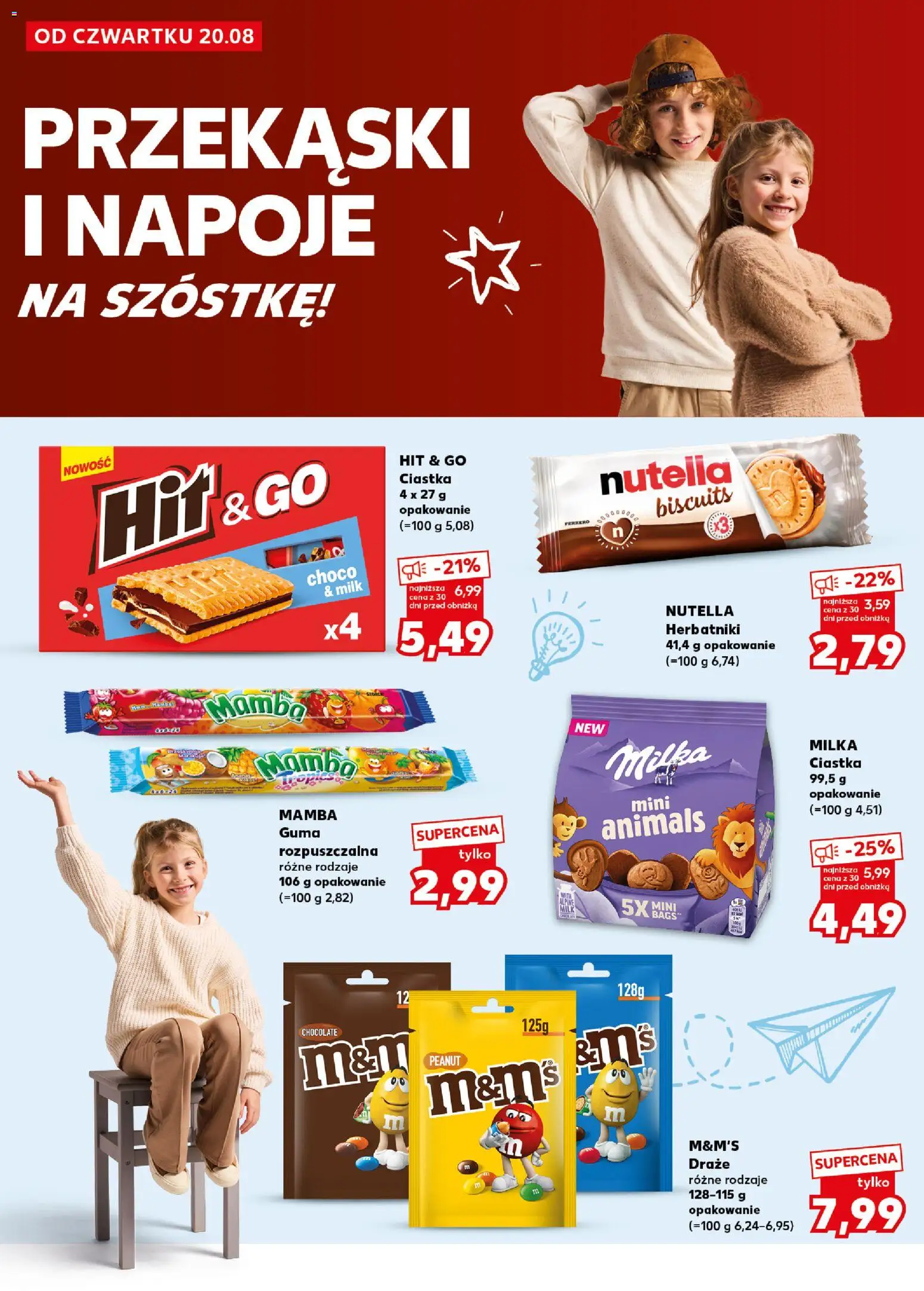 Kaufland Polsko leták - Nowy rok szkolny od 20.08.2026 | Strana: 2 | Produkty: Milka, Nápoje, Guma, Nutella