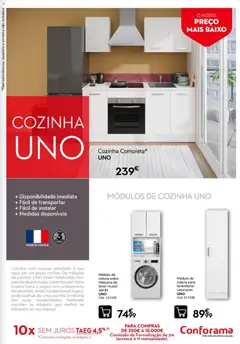 Pré-visualização Conforama - Quinzena top válido de 10/09/2026 | Página: 15 | Produtos: Torneira, Lavatório