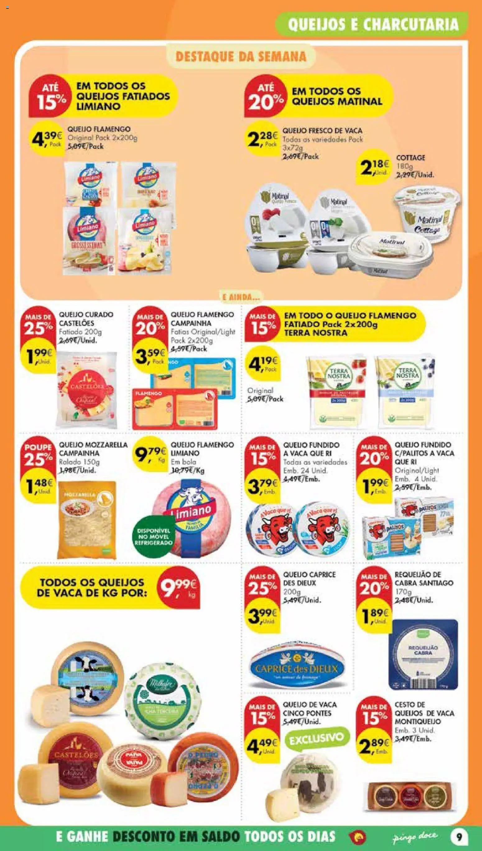 Pingo Doce Poupe Esta Semana Madeira │ válido de 14/07/2026 | Página: 9 | Produtos: Campainha, Queijo, Requeijão