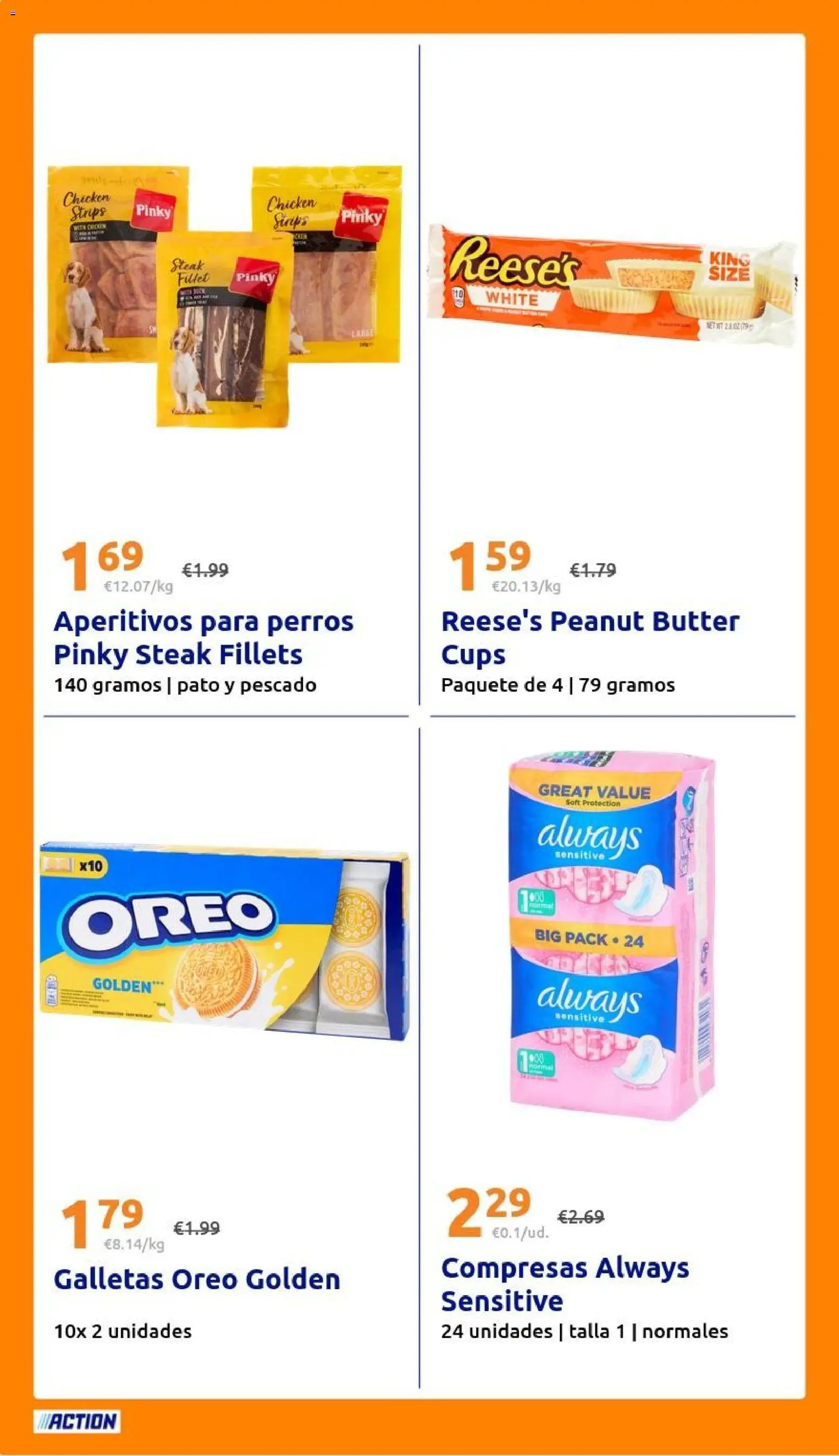 Action folleto │ válido desde el 21/10/2026 | Página: 22 | Productos: Oreo, Pescado, Compresas, Pato