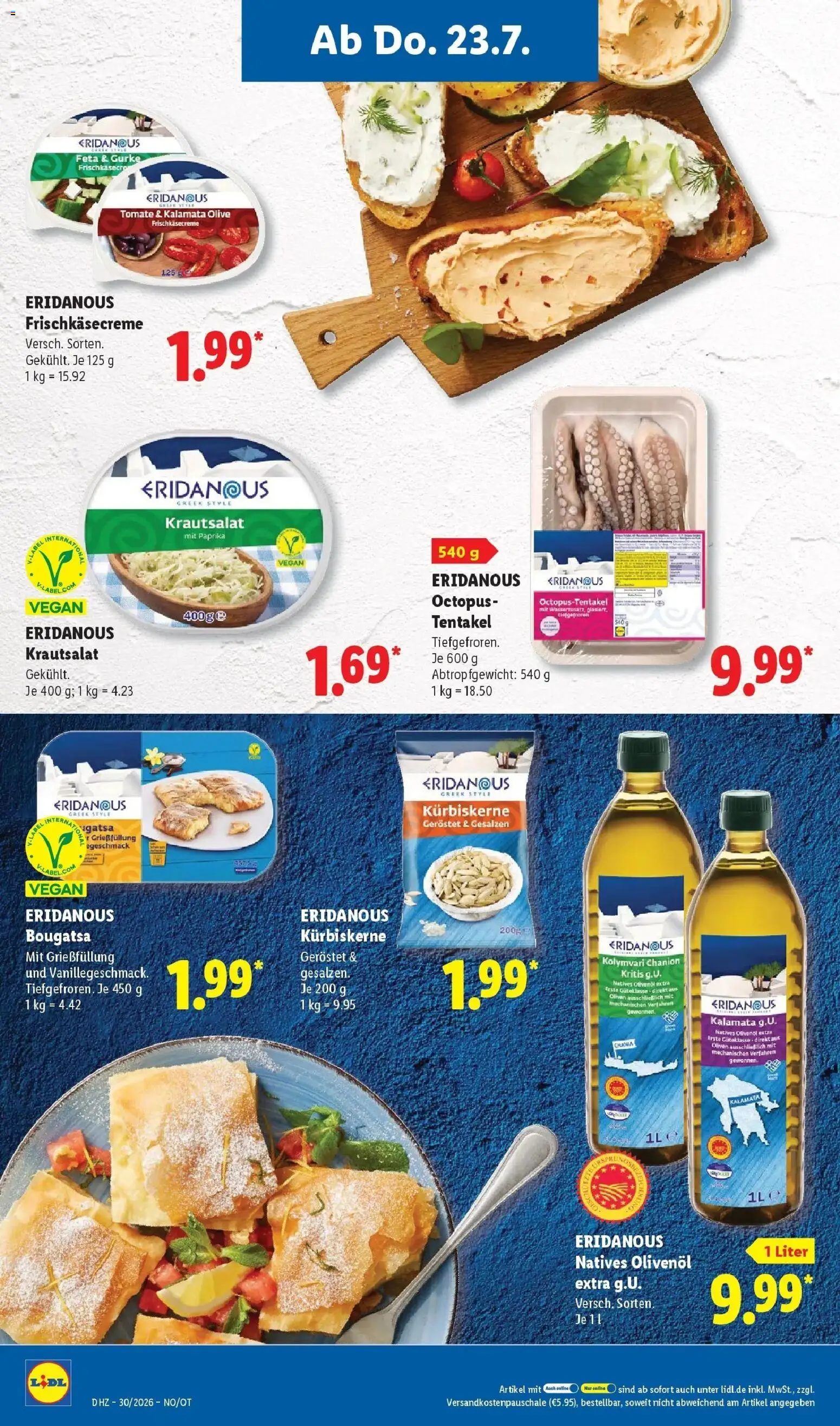 Lidl Prospekt Senftenberg – gültig ab 20.07.2026 | Seite: 58 | Produkte: Feta, Olivenol, Paprika