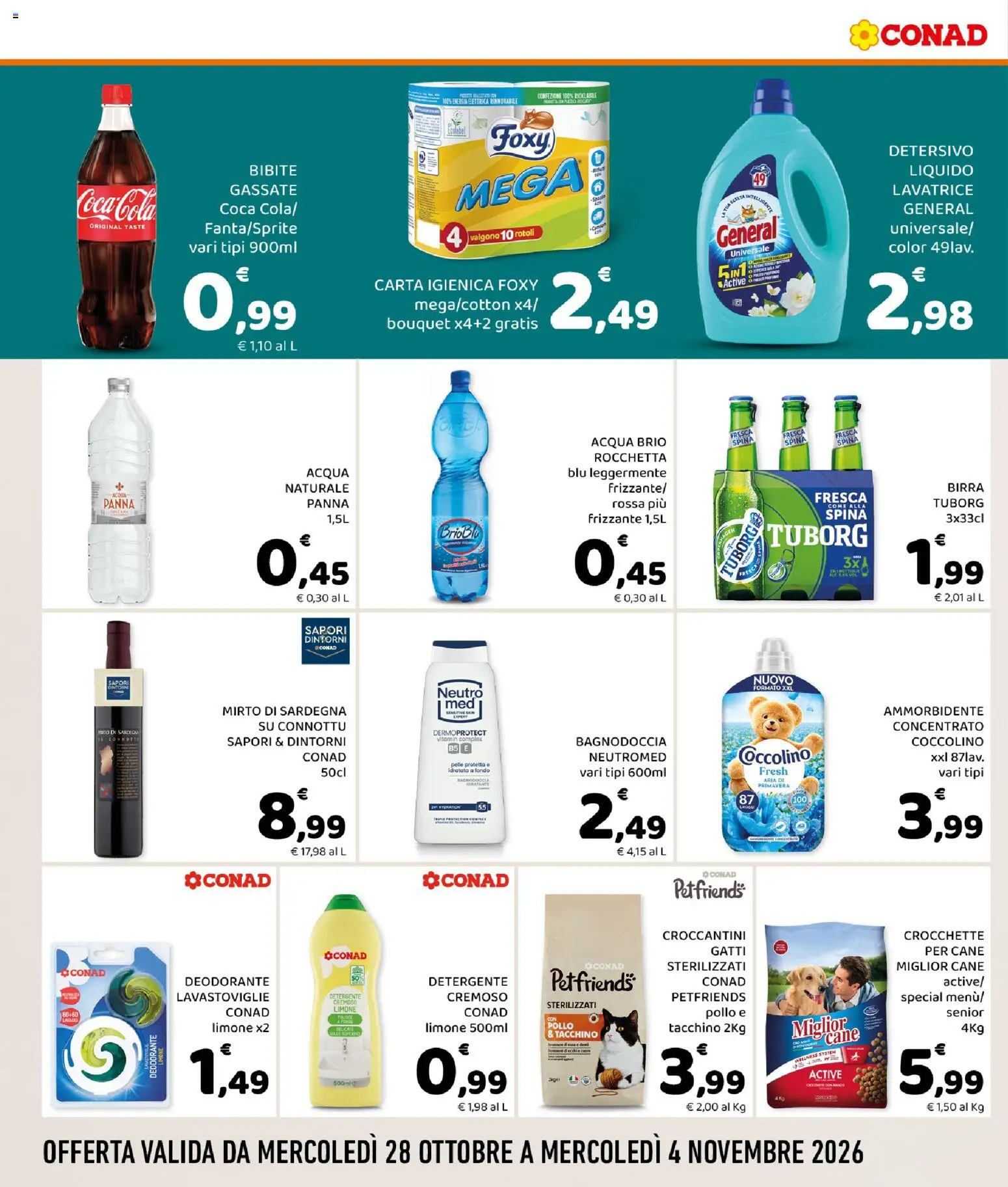 Volantino Conad del 28/10/2026 | Pagina: 4