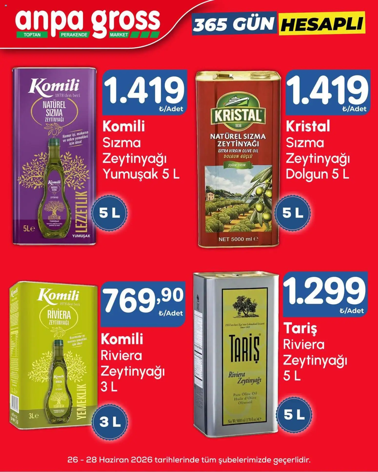 Anpa Gross Katalog - 25 Haziran 2026 tarihinden itibaren geçerlidir | Sayfa: 1 | Ürünler: Makarna, Sebze