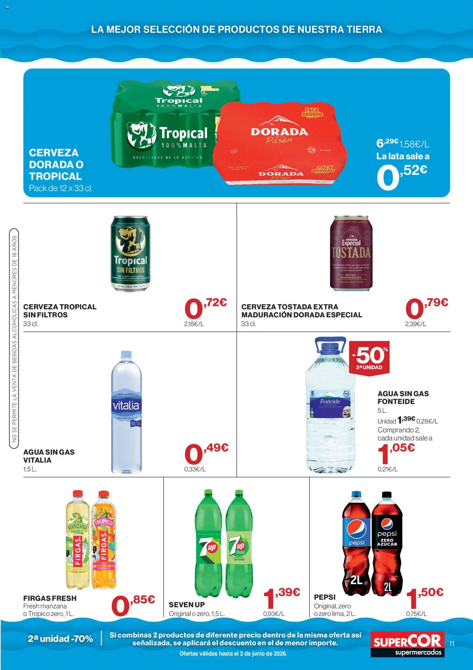 Supercor Canarias │ válido desde el 21.05.2026 | Página: 11 | Productos: Cerveza, Manzana