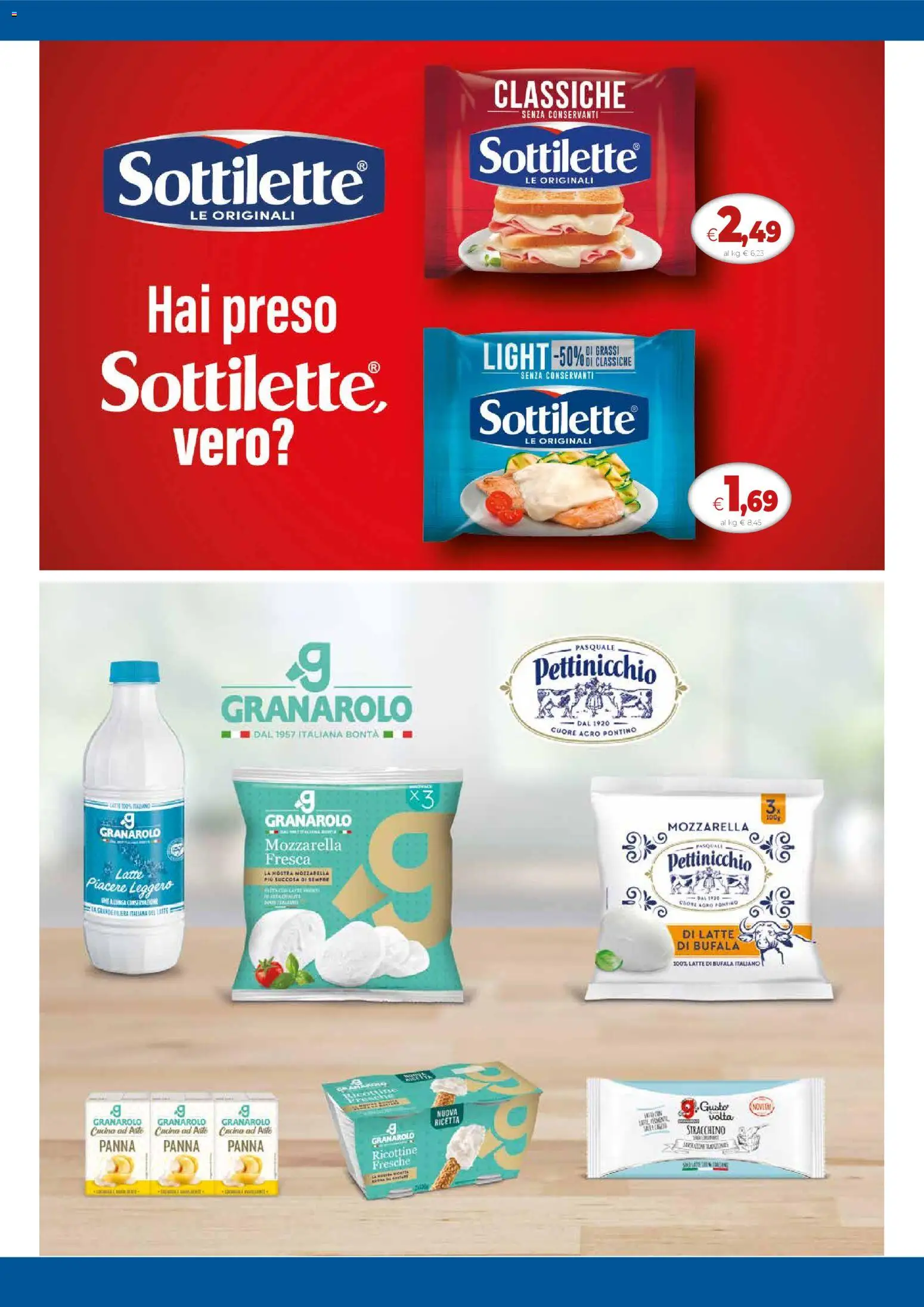 Volantino Galassia del 11/06/2026 | Pagina: 2 | Prodotti: Panna, Mozzarella, Latte, Stracchino