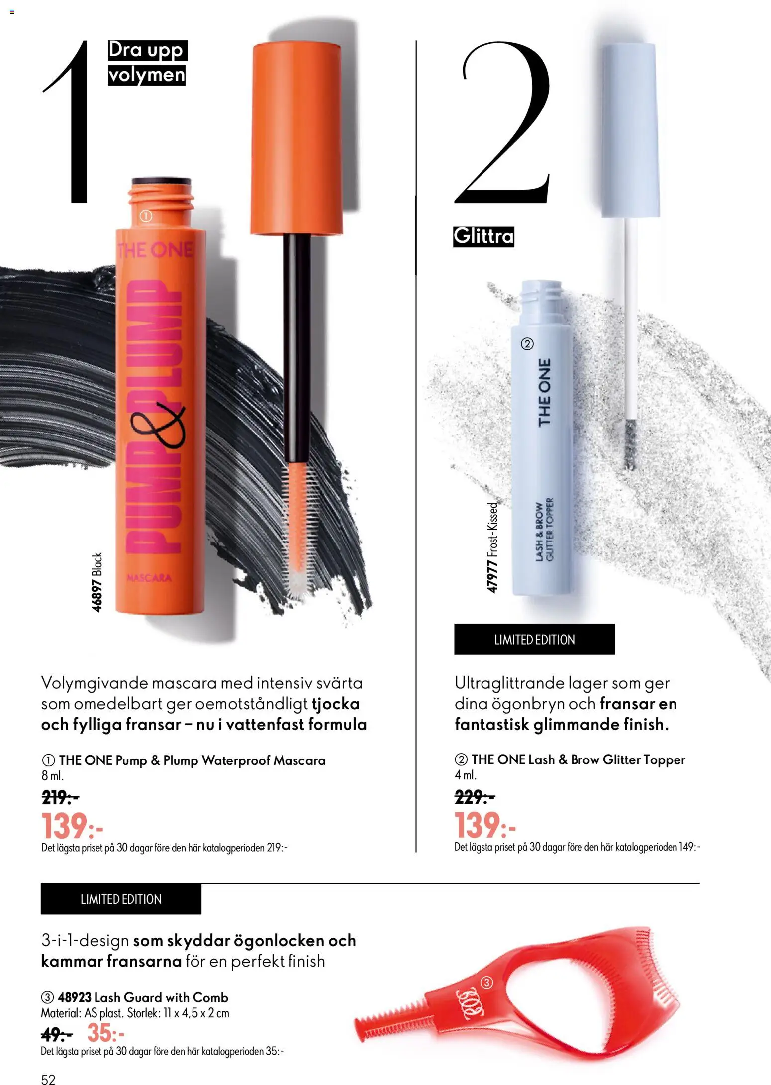 Oriflame reklamblad aktuell från 24/06/2026 | Sida: 52 | Produkter: Mascara, Pump