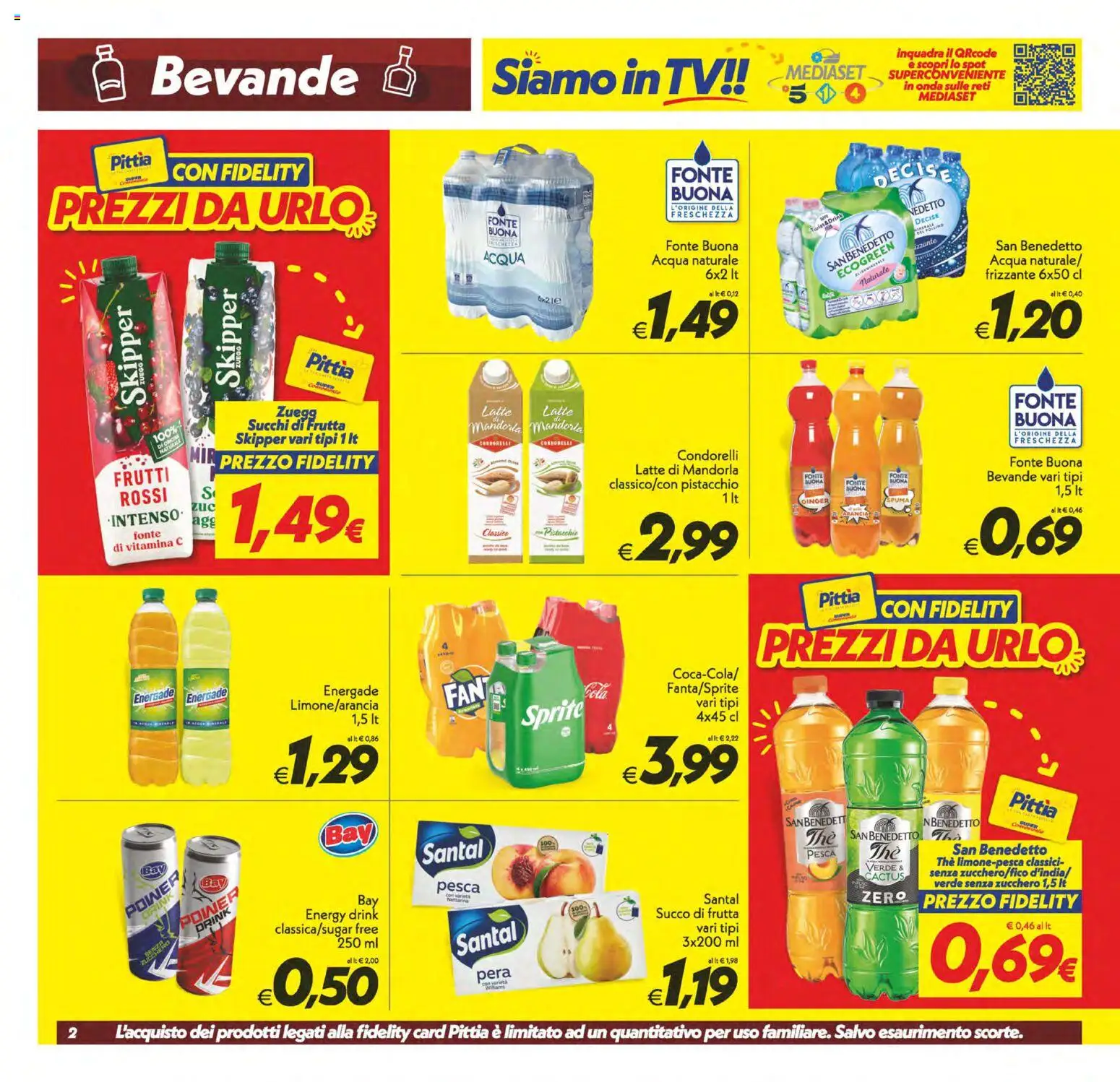 Volantino SuperConveniente del 29.05.2026 | Pagina: 2 | Prodotti: Acqua, Frutta, Zucchero, Latte