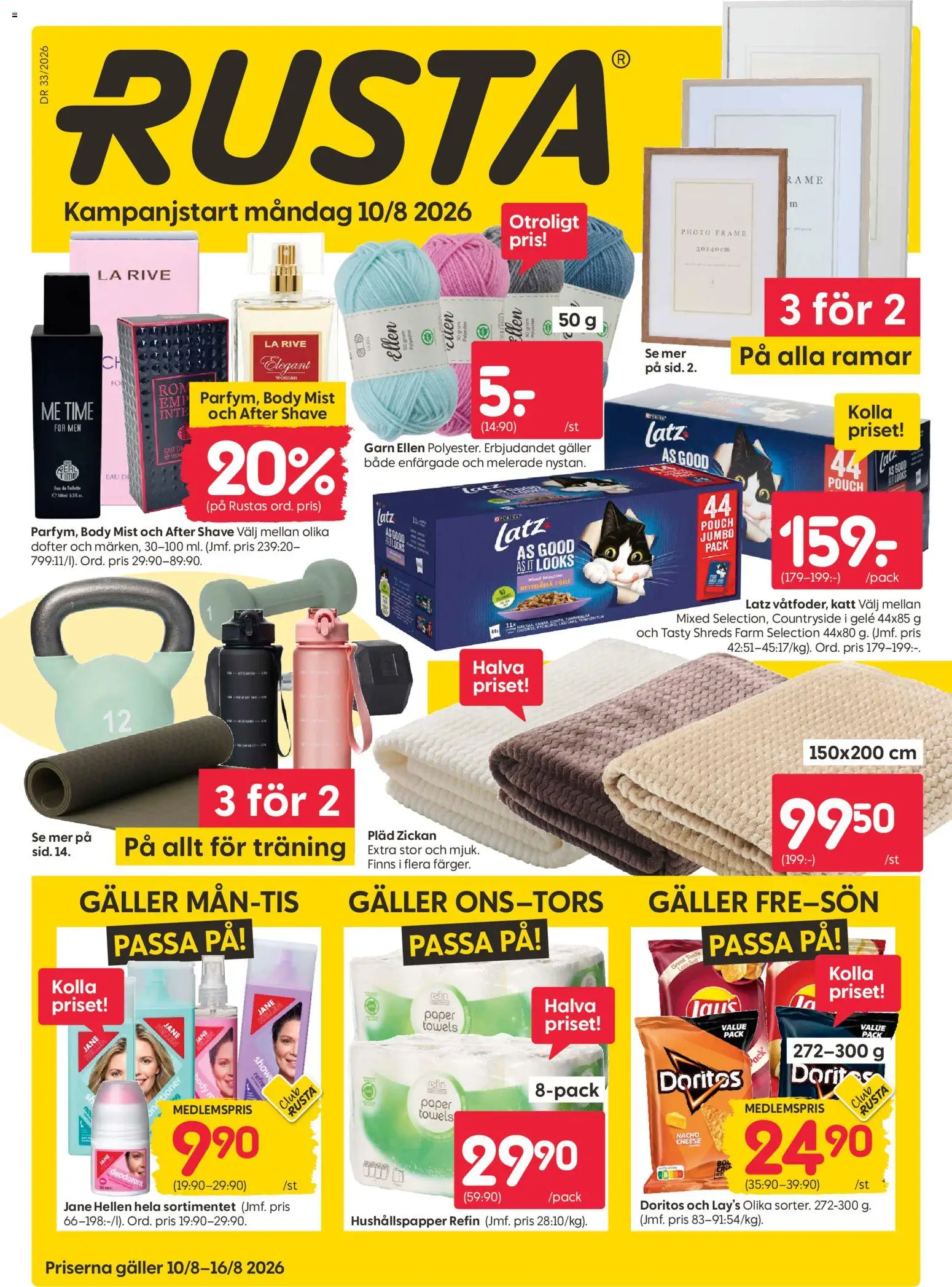 Rusta reklamblad aktuell från 10/08/2026 | Sida: 1