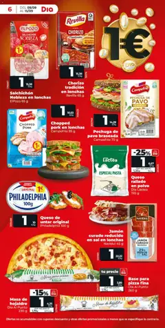 Vista previa Jamón curado reducido en sal en lonchas, Jamón curado reducido en sal en lonchas Navidul 45 g válido desde el 09/09/2026 | Página: 6