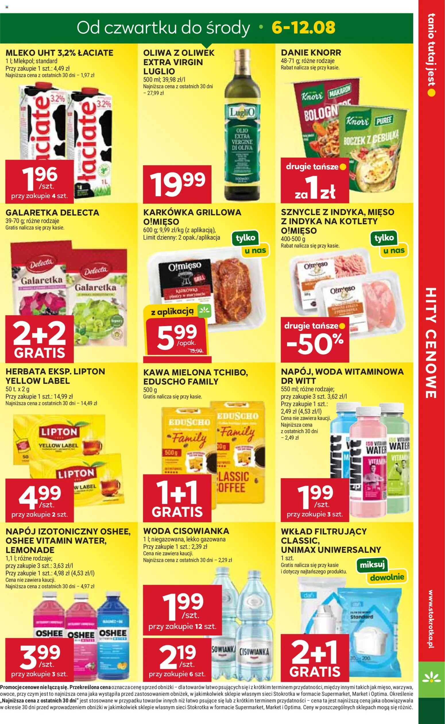 Stokrotka gazetka - Market od 06.08.2026 | Strona: 3 | Produkty: Karkówka, Stokrotka, Kawa, Herbata