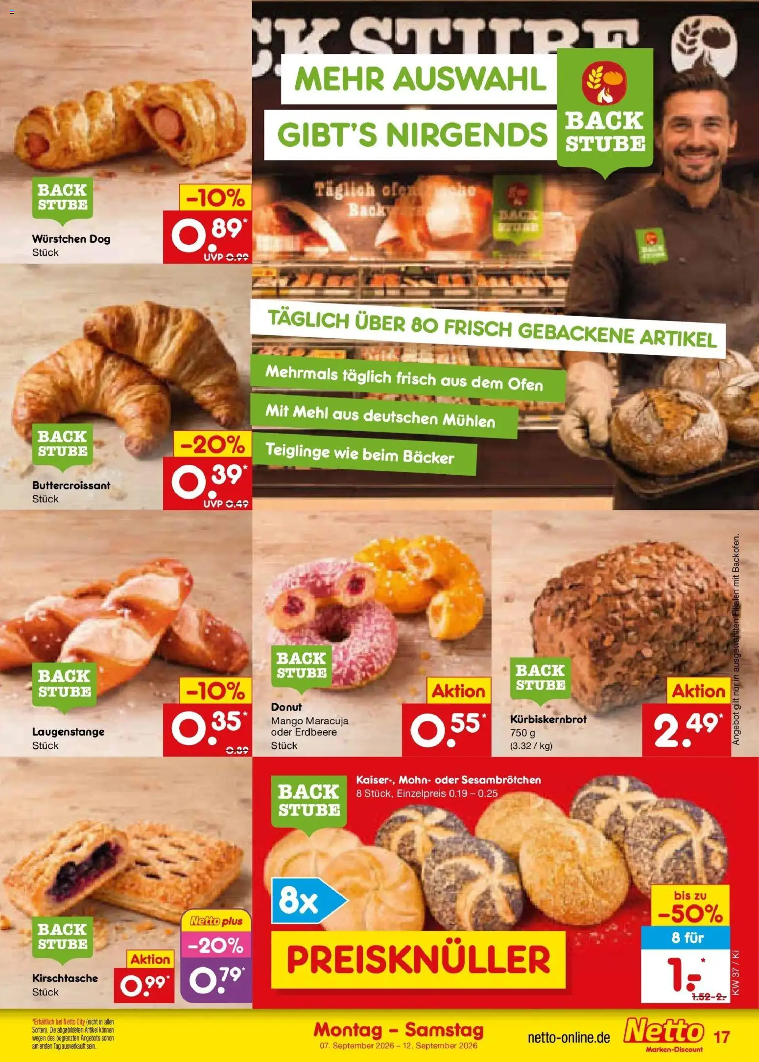 Netto Marken-Discount Prospekt Bad Friedrichshall – gültig ab 07.09.2026 | Seite: 25 | Produkte: Ofen, Mehl, Mango