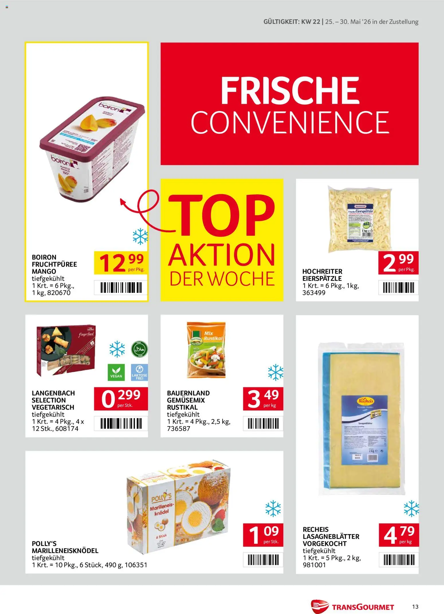 Transgourmet Zustellaktion gültig ab 25.05.2026 | Seite: 13 | Produkte: Mango