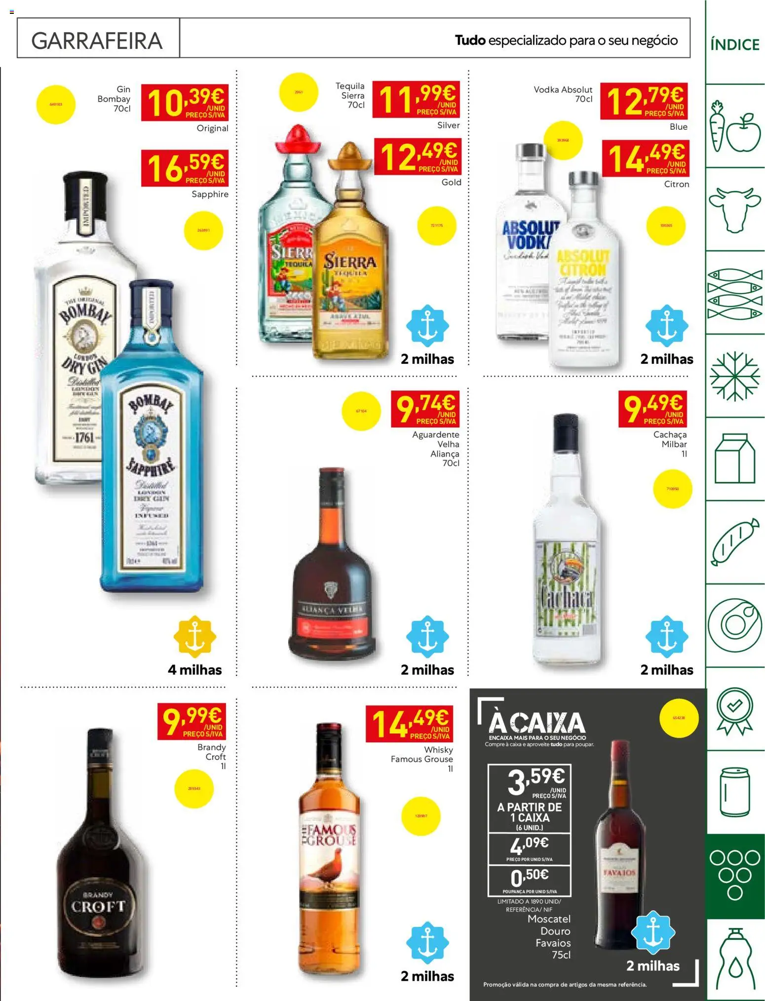 Recheio folheto Horeca │ válido de 06/10/2026 | Página: 29 | Produtos: Brandy, Caixa, Tequila, Vodka