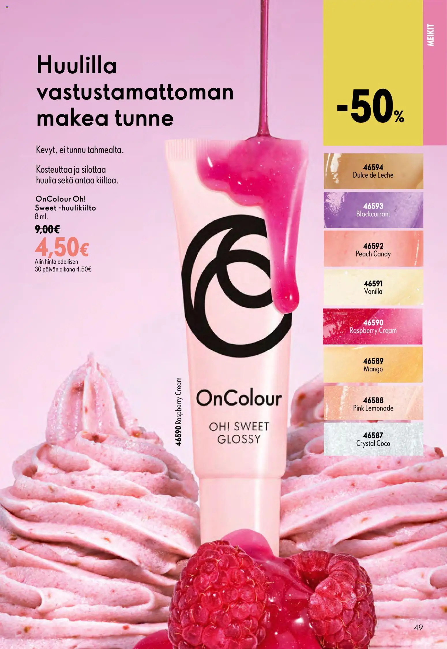 Oriflame - Esite 11 – voimassa 05/08/2026 alkaen | Sivu: 49 | Tuotteet: Mango, Huulikiilto