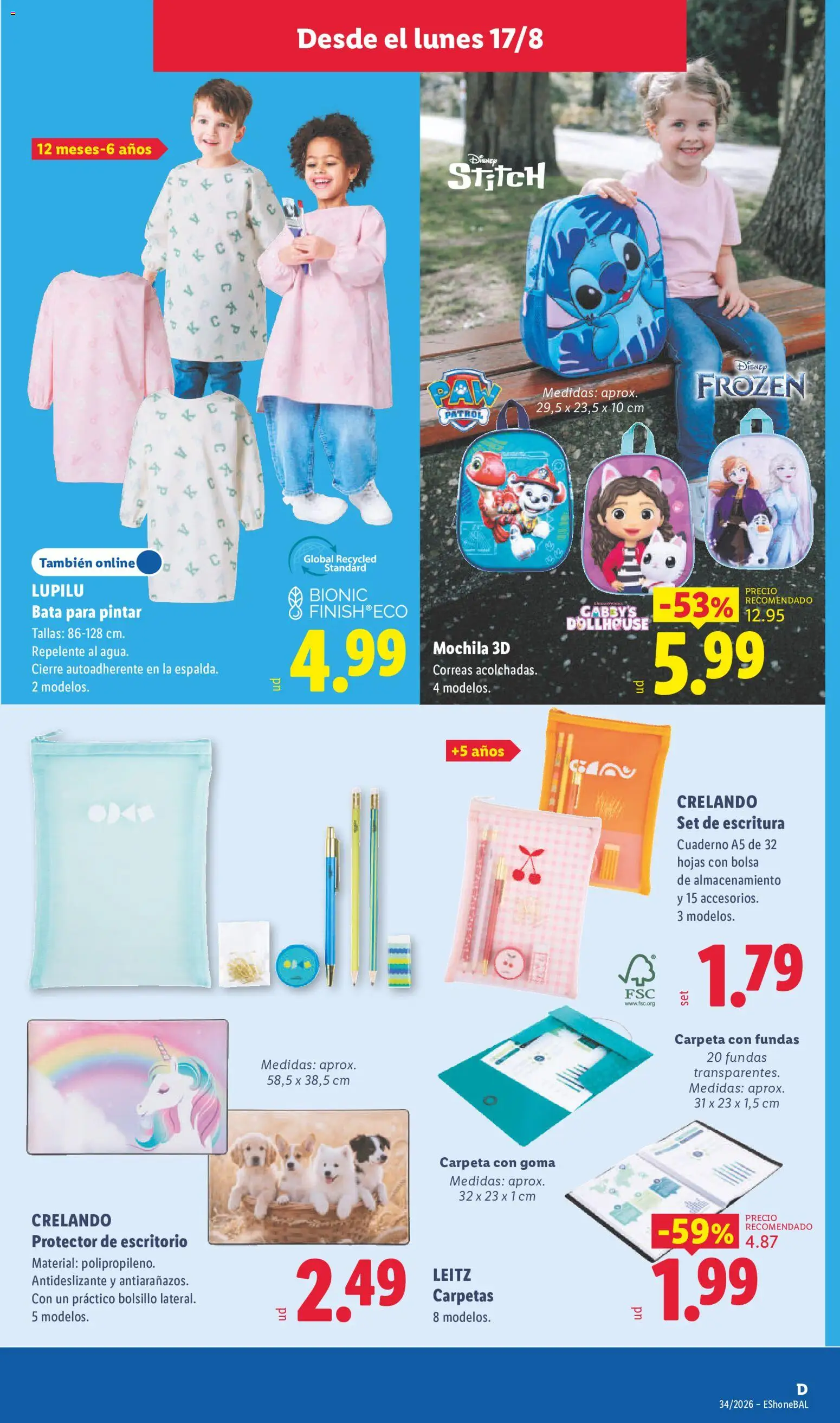 Lidl folleto de bazar │ válido desde el 17/08/2026 | Página: 11 | Productos: Mochila, Bolsa
