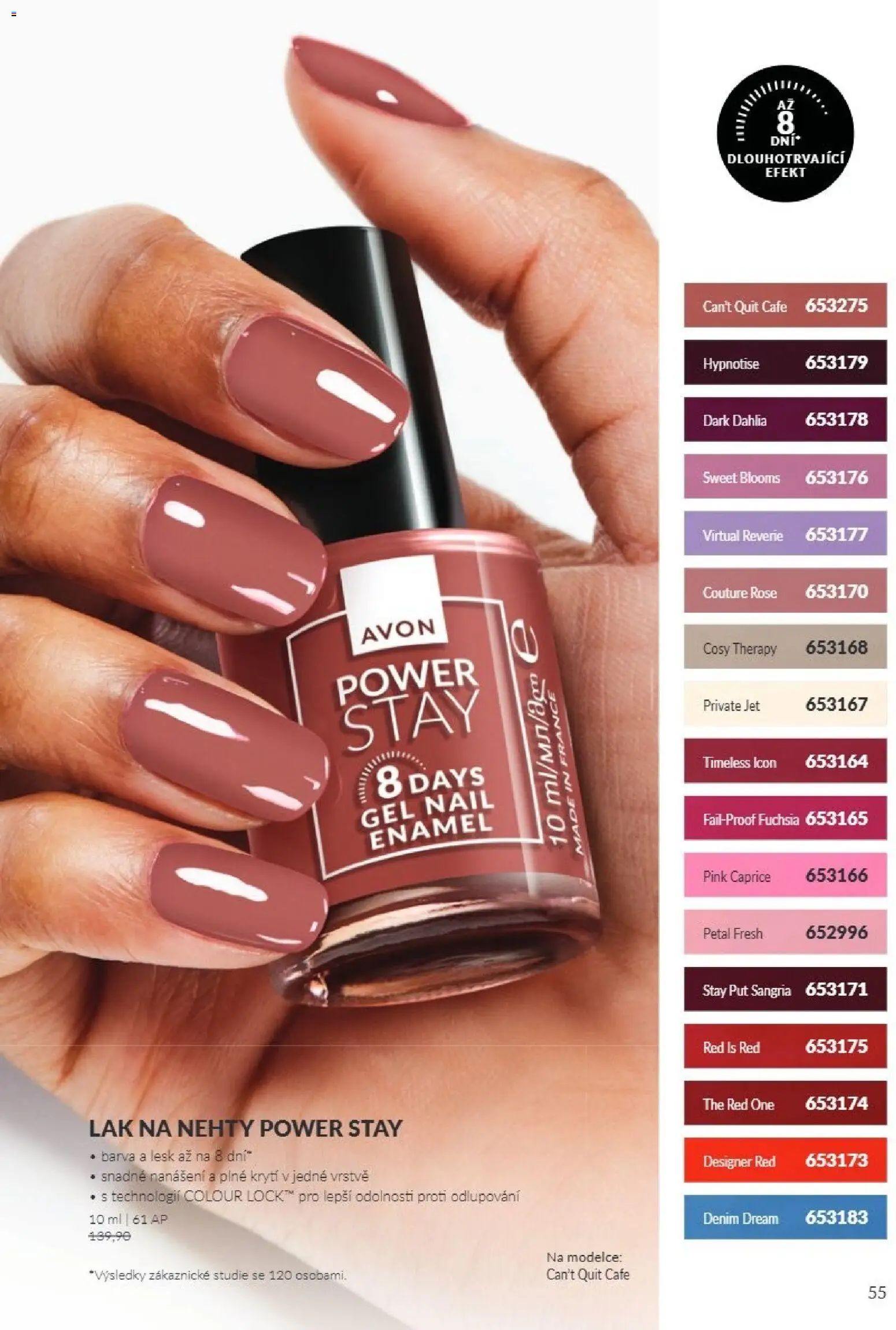 Avon Katalog 10/2026 od 01.10.2026 | Strana: 55 | Produkty: Sangria, Nehty, Lak na nehty