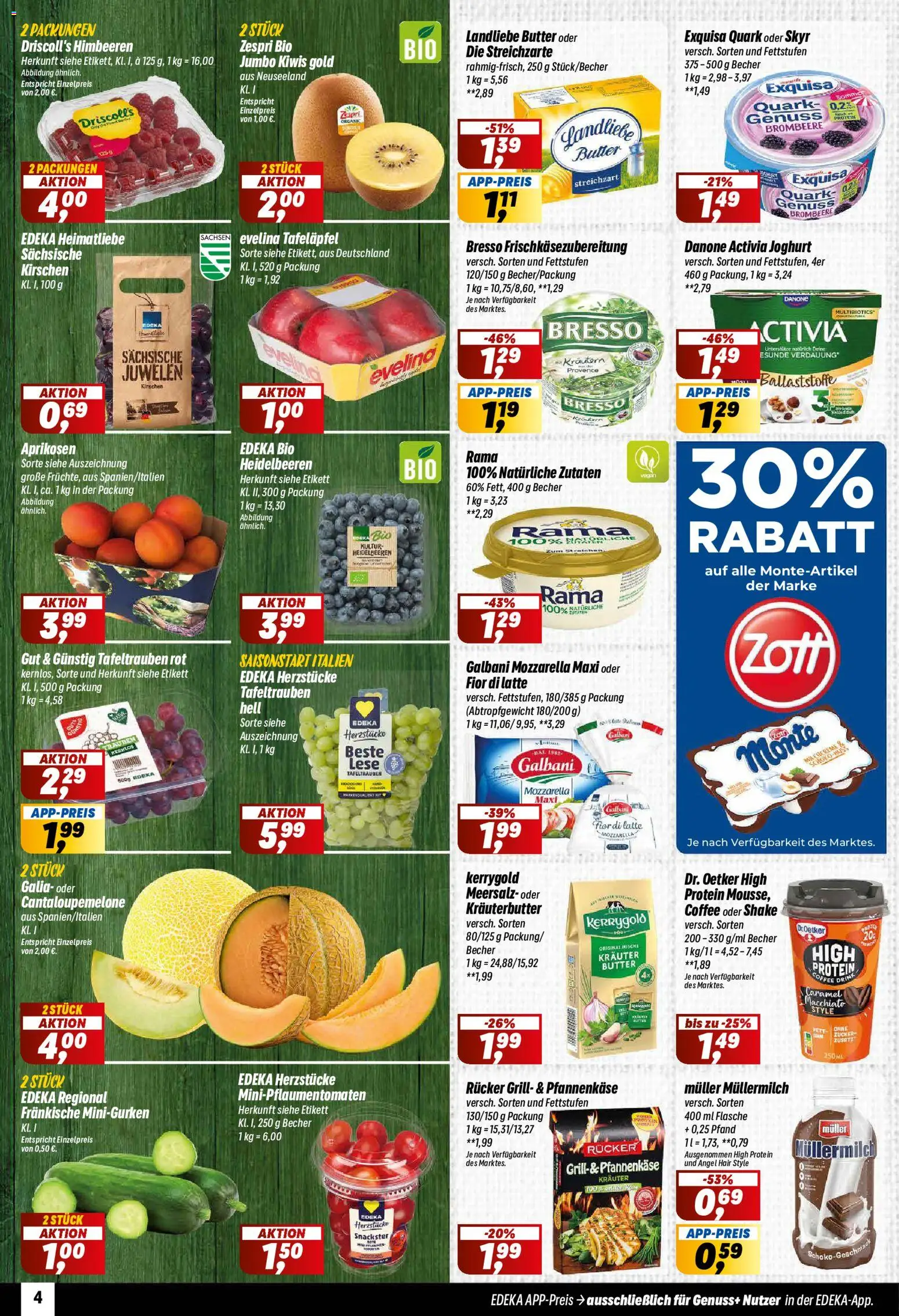 Simmel Prospekt – gültig ab 22.06.2026 | Seite: 4 | Produkte: Grill, Joghurt, Kirschen, Exquisa