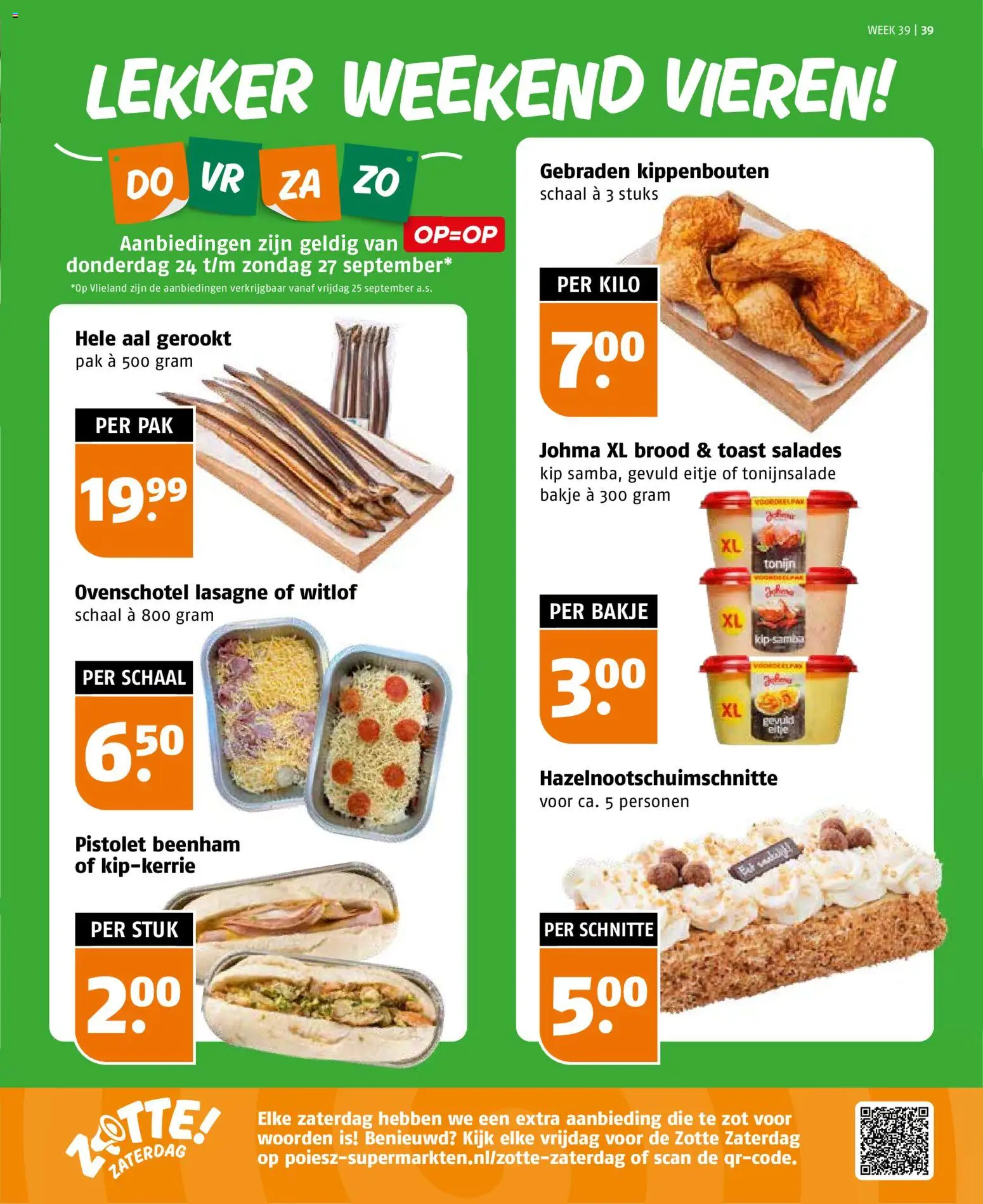 {H1} | Pagina: 39 | Producten: Tonijnsalade, Kippenbouten, Lasagne, Tonijn